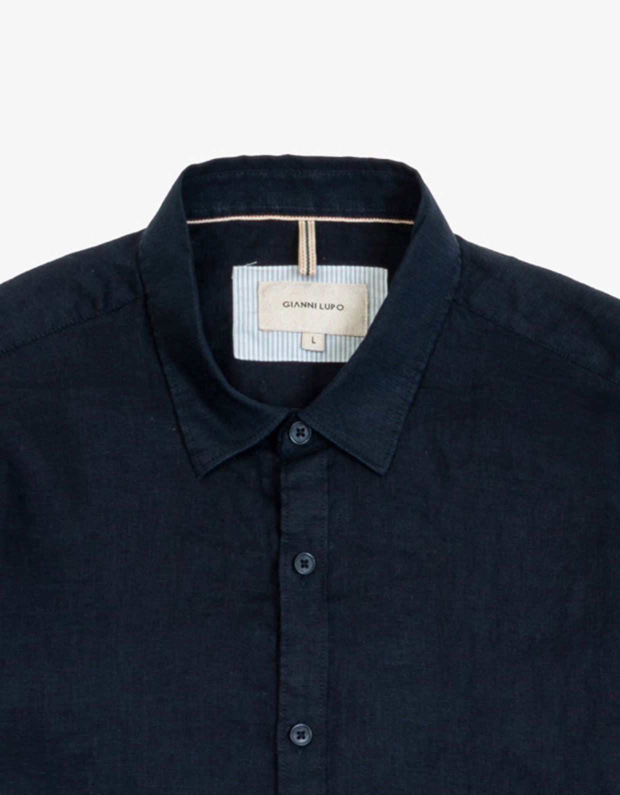 Gianni Lupo Linen shirt deep blue