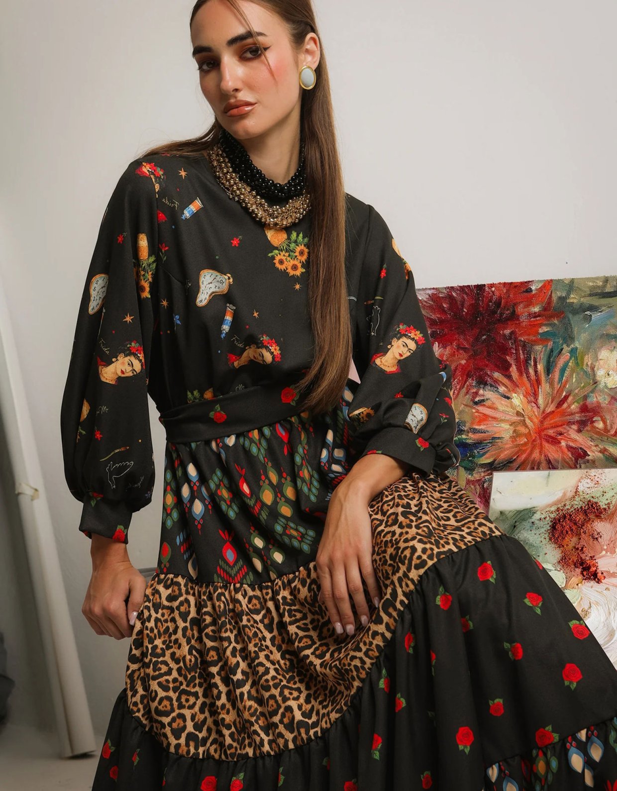 Bee Me Camille dress black