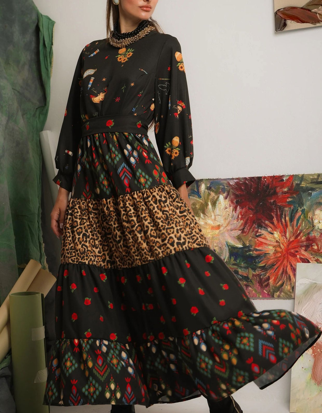 Bee Me Camille dress black