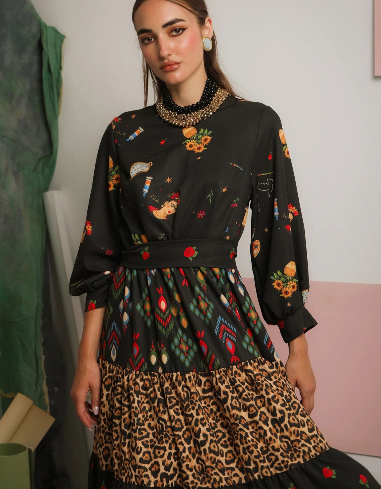Bee Me Camille dress black