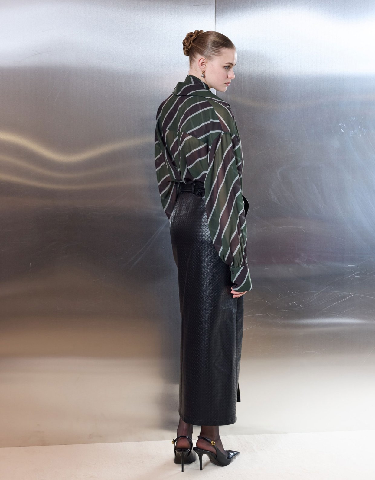 Ciel Concept Candy cane oversized shirt