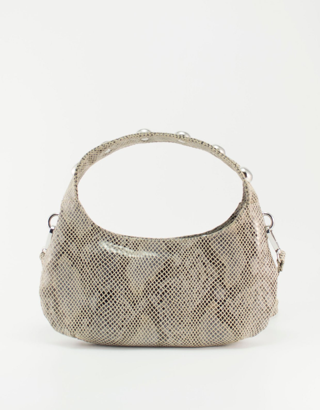 Clic Jewels Candy mini bag studs beige python