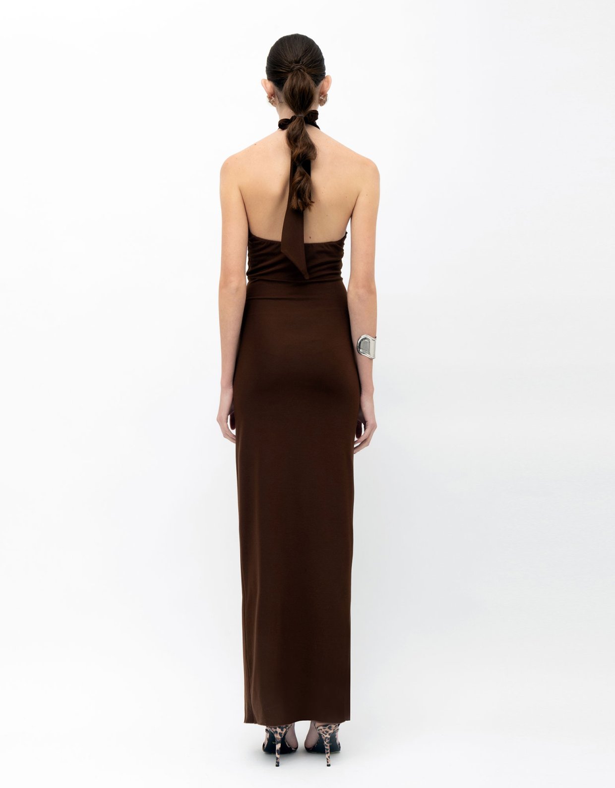 Mallory the label Canela dress brown