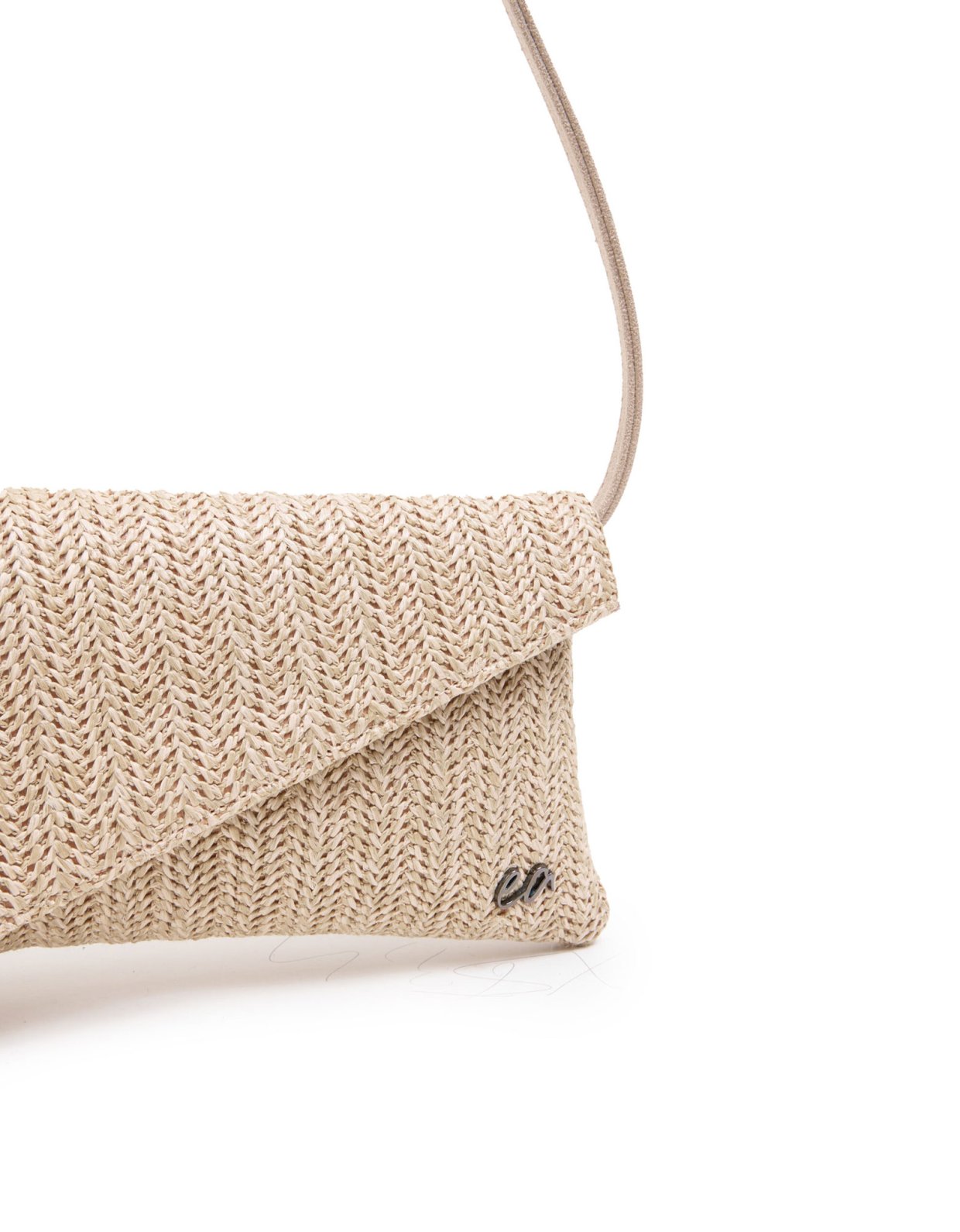 Elena Athanasiou Cap clutch bag straw beige