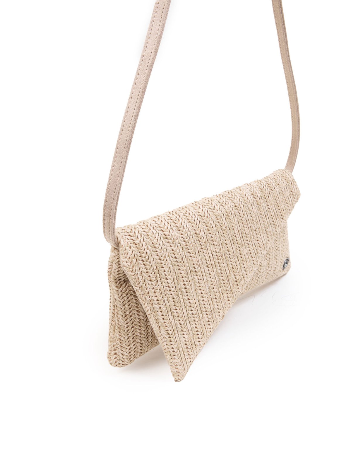 Elena Athanasiou Cap clutch bag straw beige