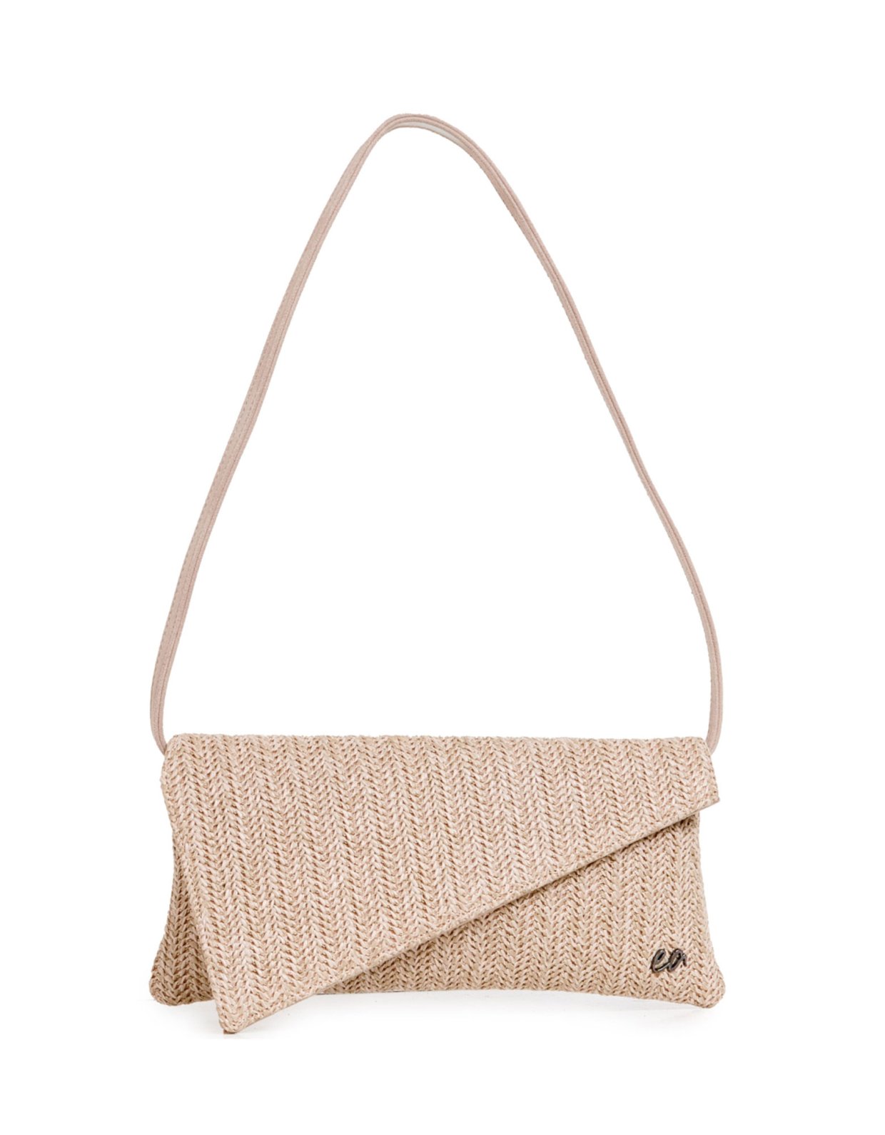 Elena Athanasiou Cap clutch bag straw beige