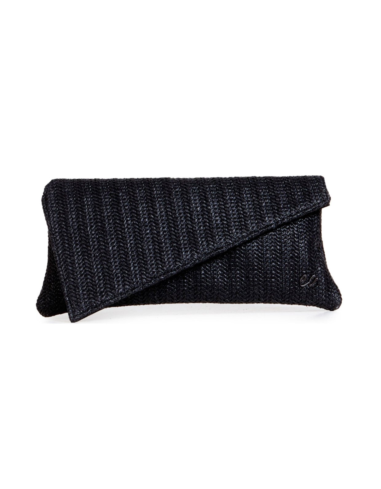 Elena Athanasiou Cap clutch bag straw black