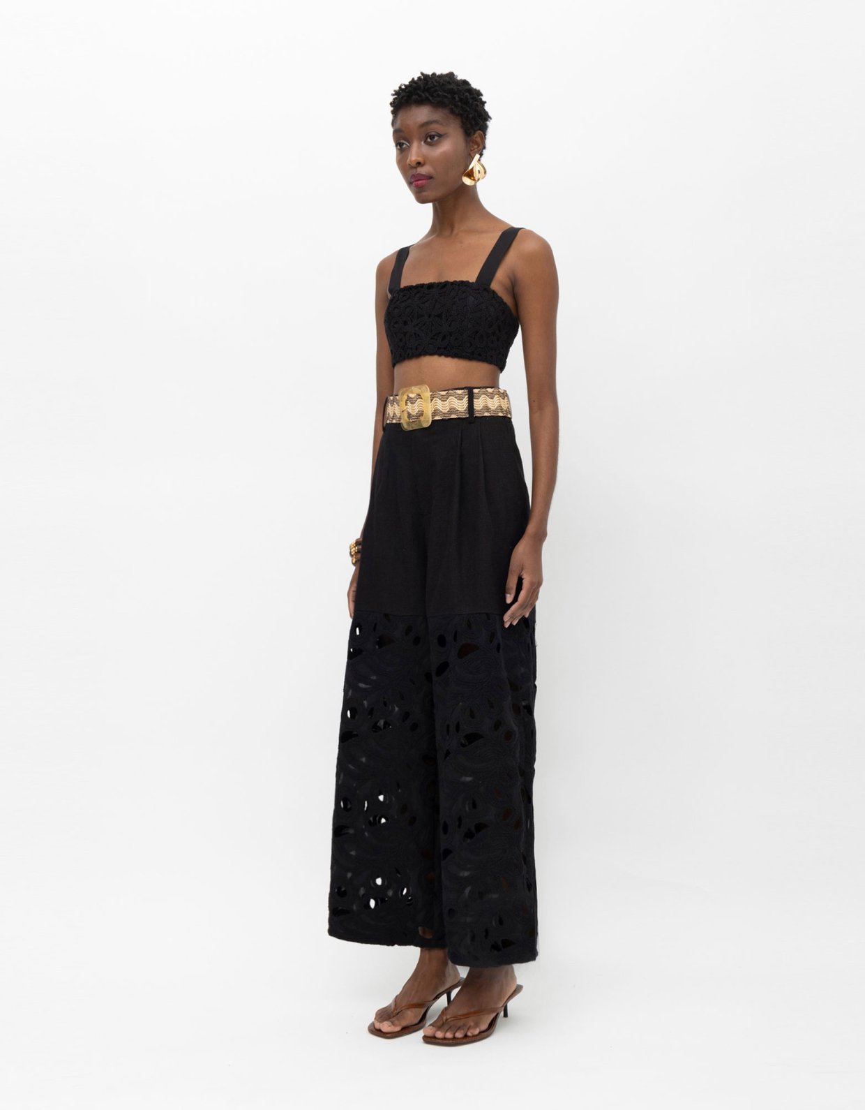 Mallory the label Cape pants  black