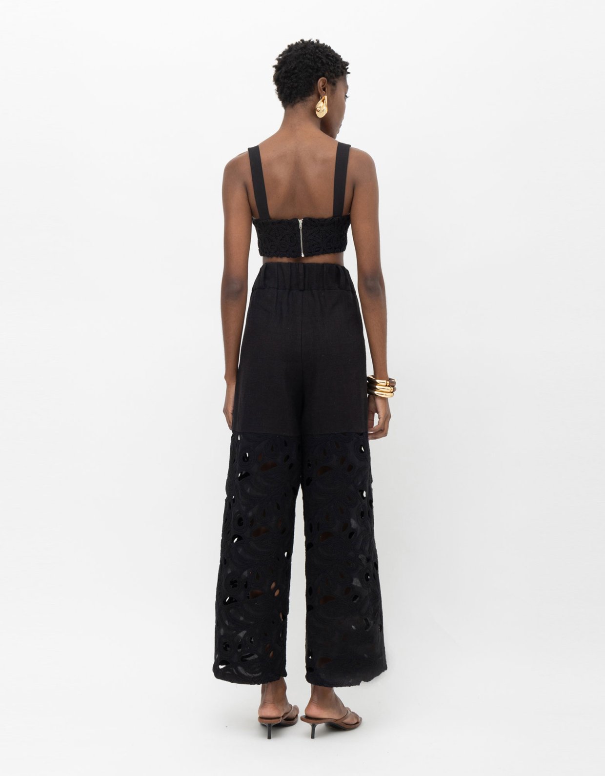 Mallory the label Cape pants  black