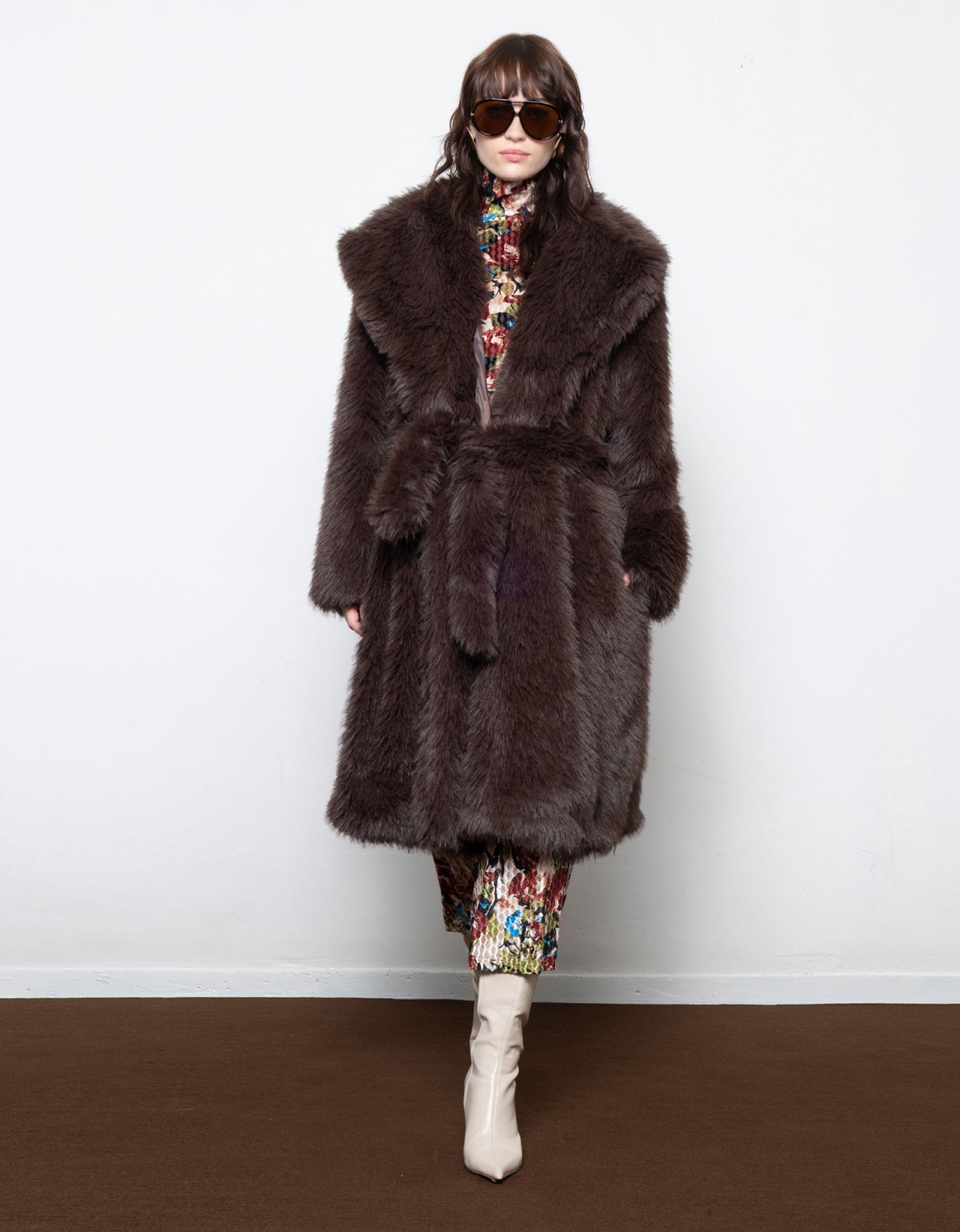 Mallory the label Cappuccino faux fur