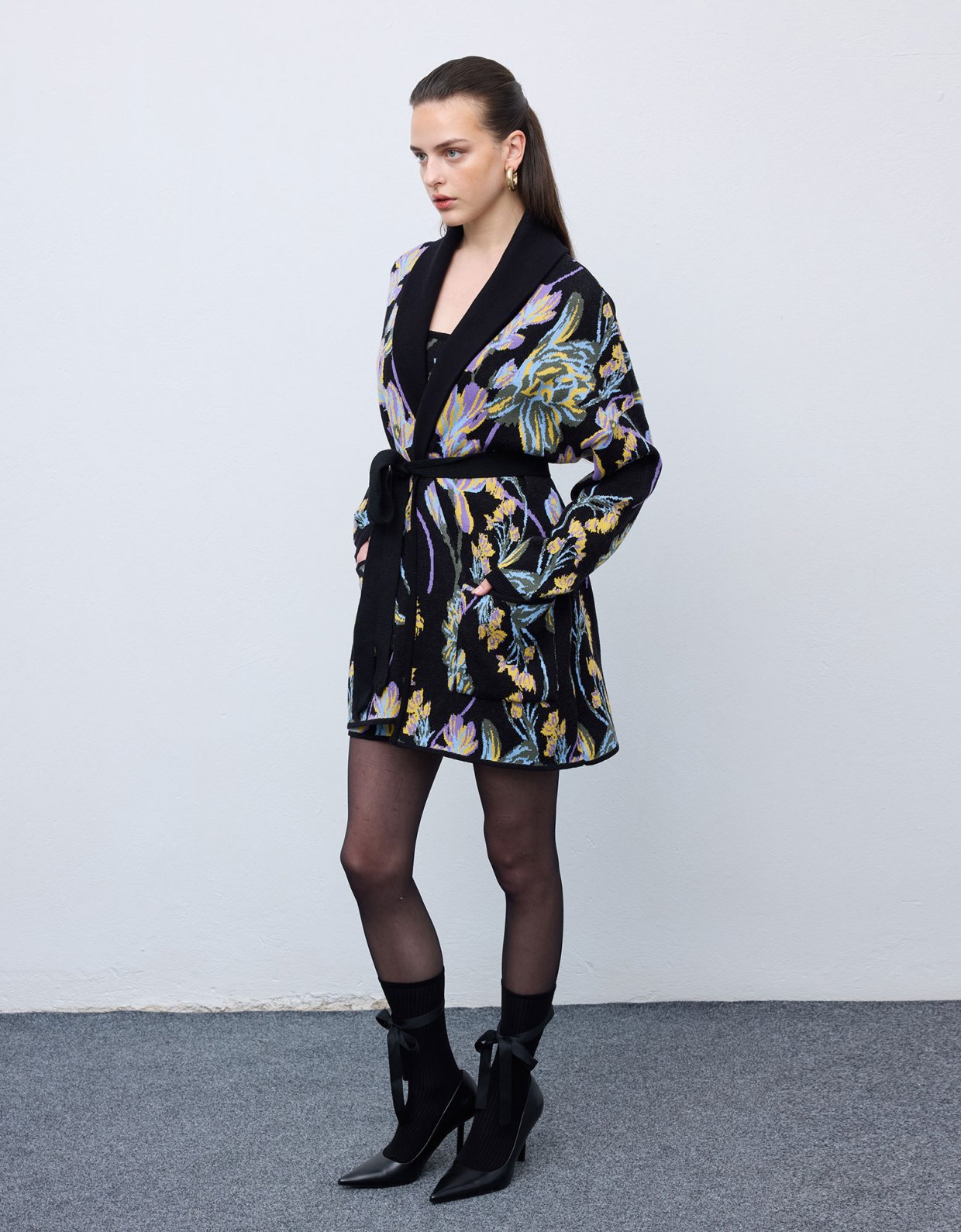 Ciel Concept Cardigan disco flower