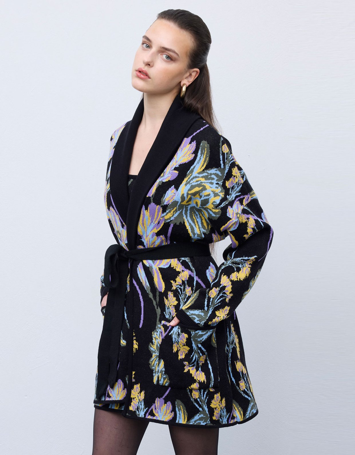 Ciel Concept Cardigan disco flower