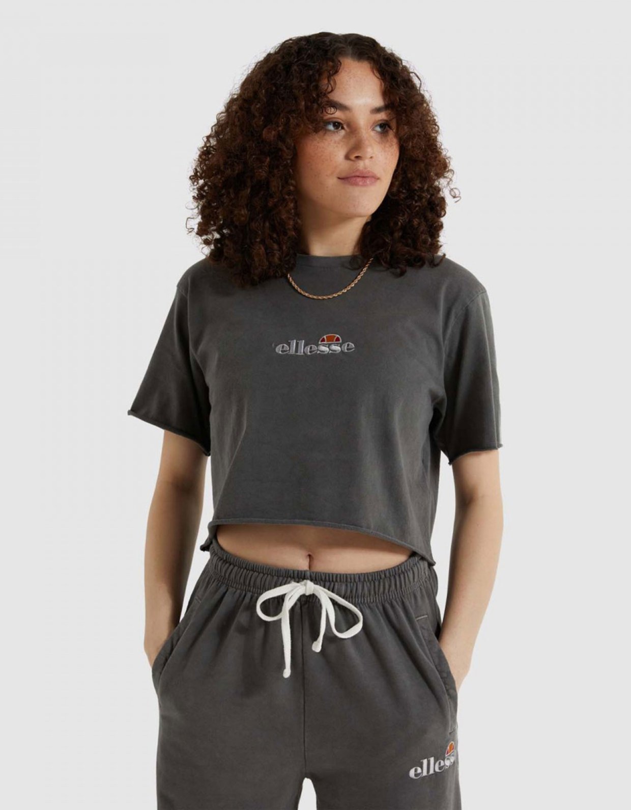 Ellesse Celesi cropped tee black