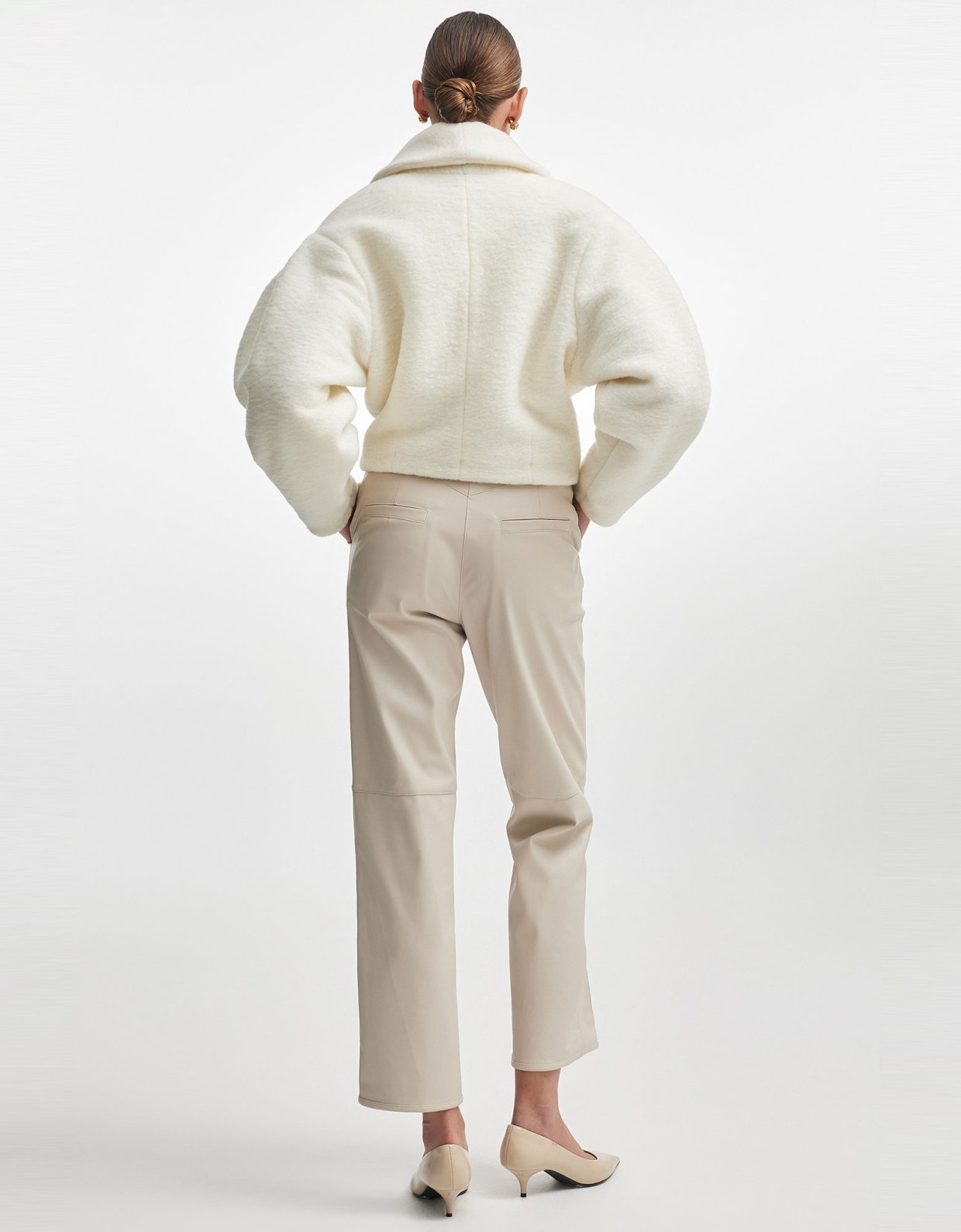 Nadia Rapti Cher cropped jacket ecru