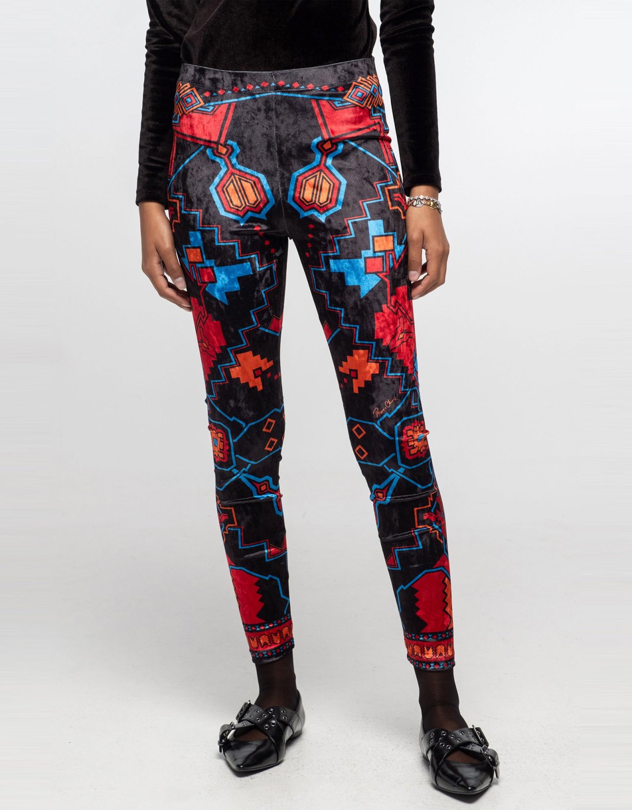 Peace and Chaos Chronicle leggings velvet