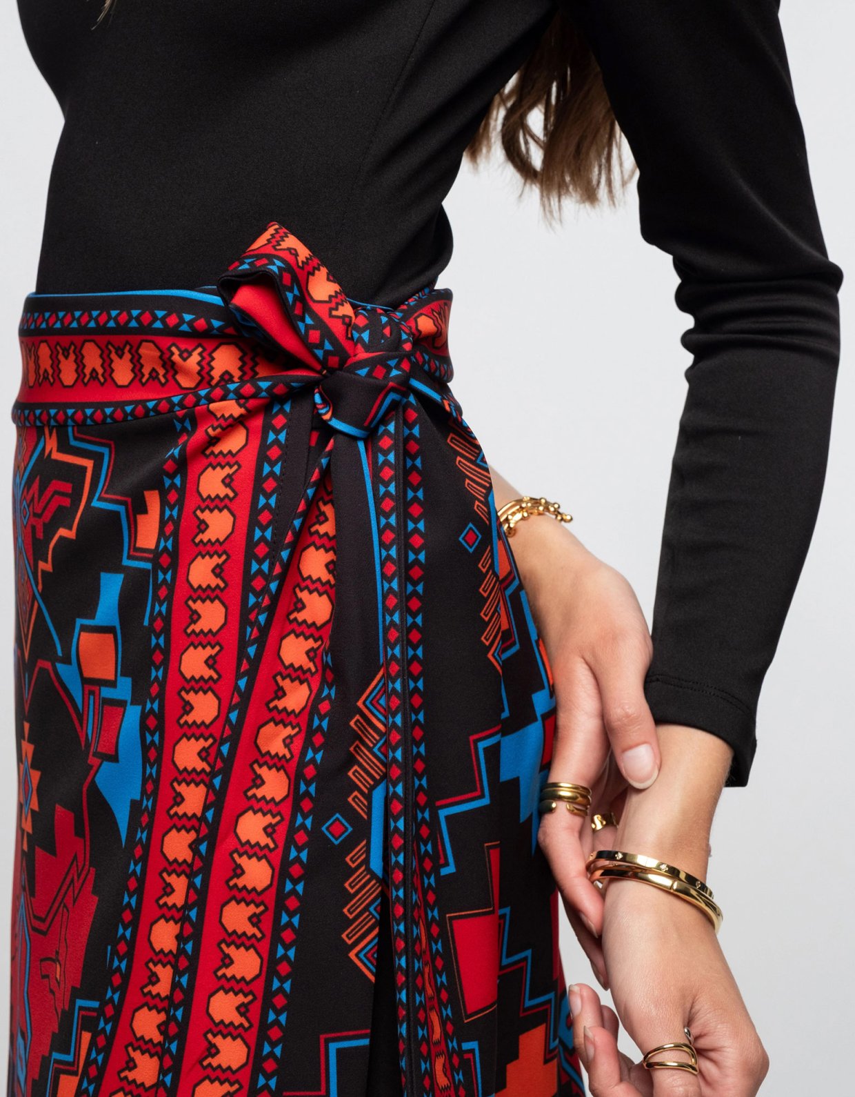 Peace and Chaos Chronicle mini wrap skirt