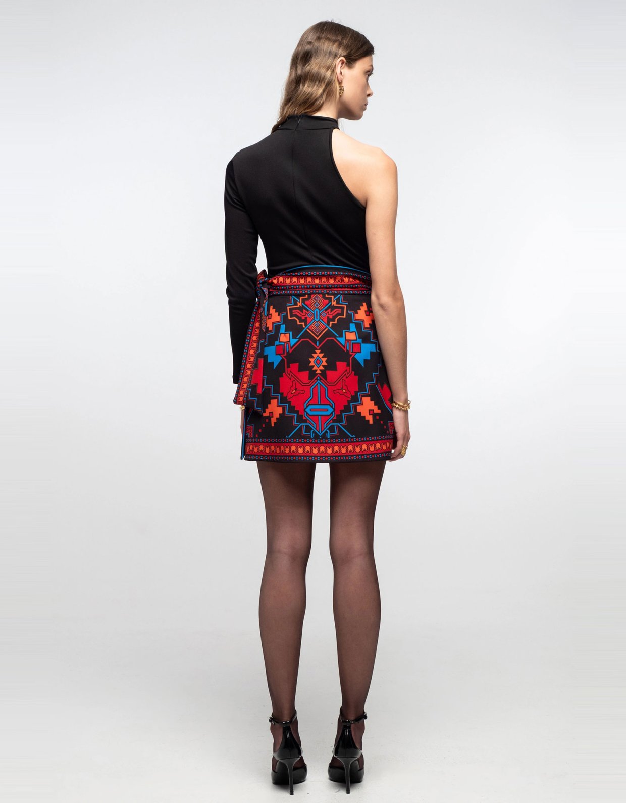 Peace and Chaos Chronicle mini wrap skirt