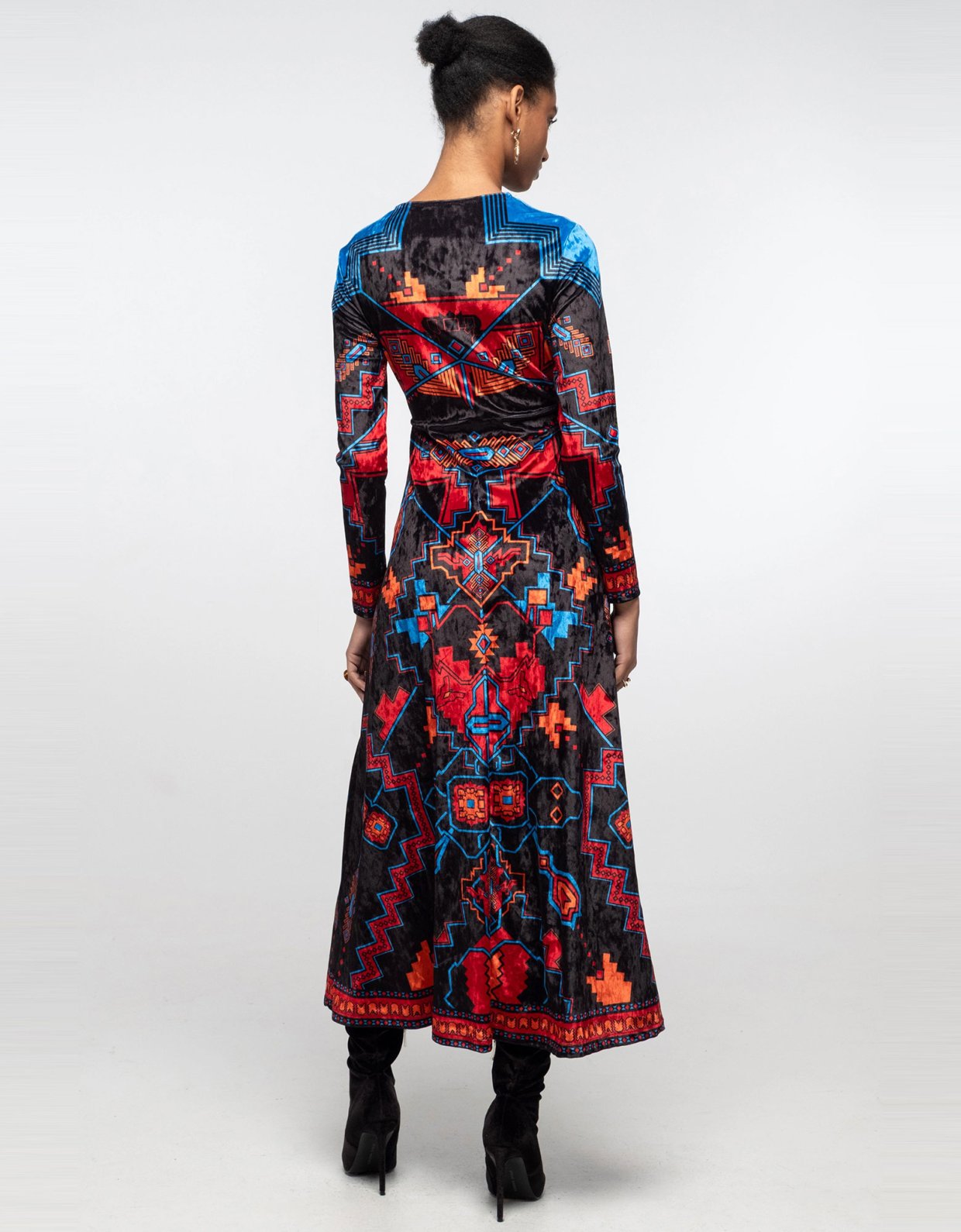 Peace and Chaos Chronicle velvet long dress