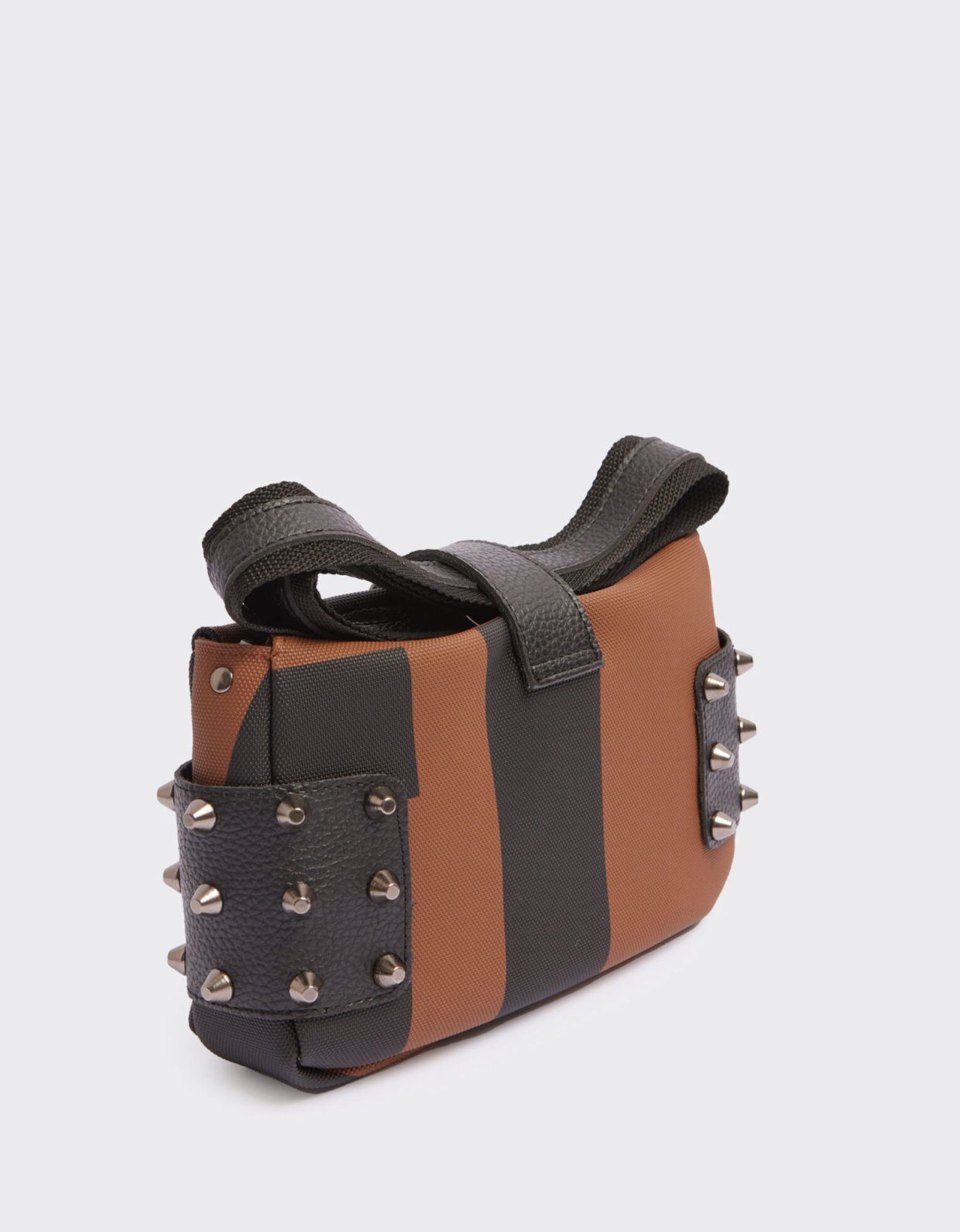 Elena Athanasiou City lady clutch logo brown