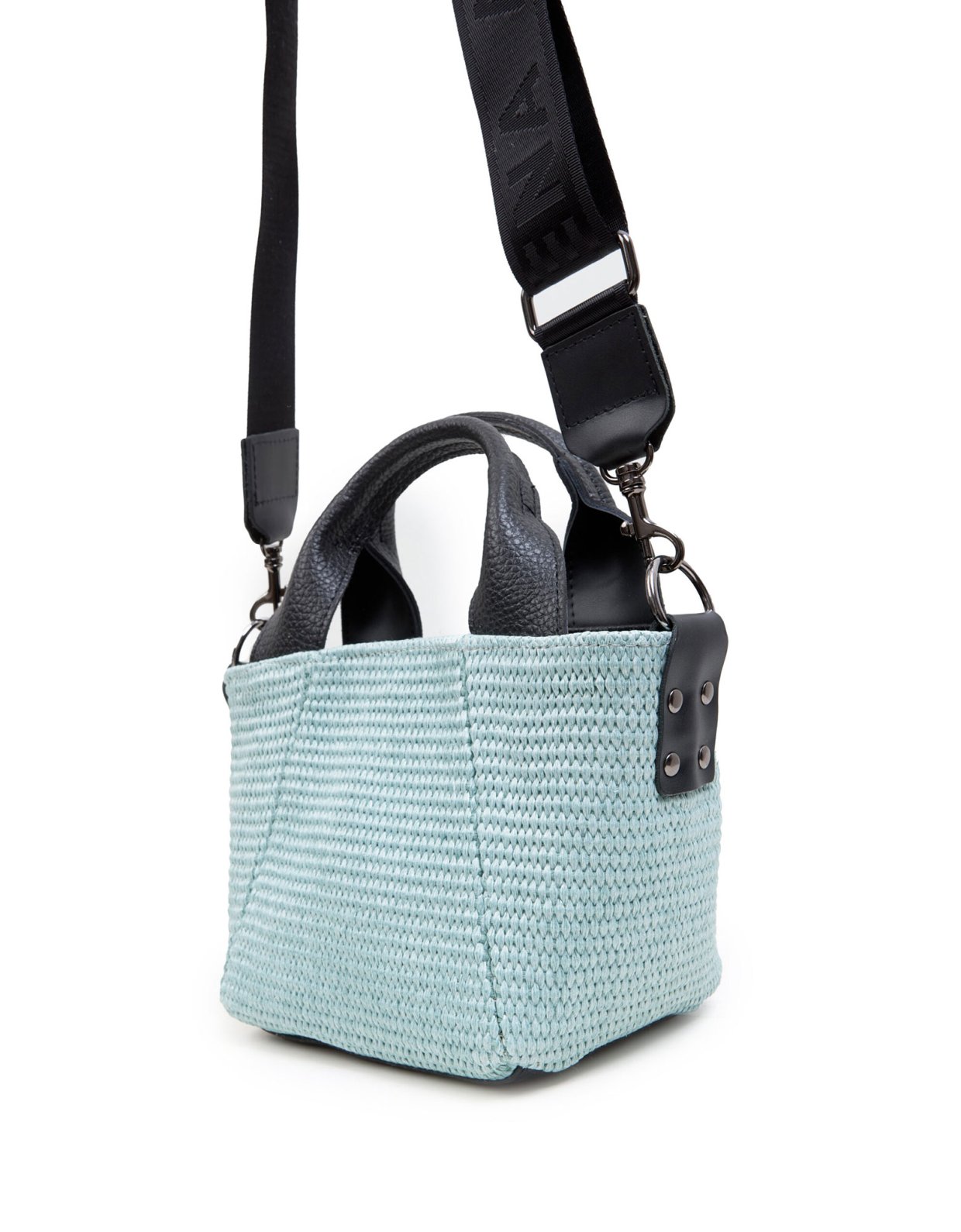 Elena Athanasiou Classy basket straw mint