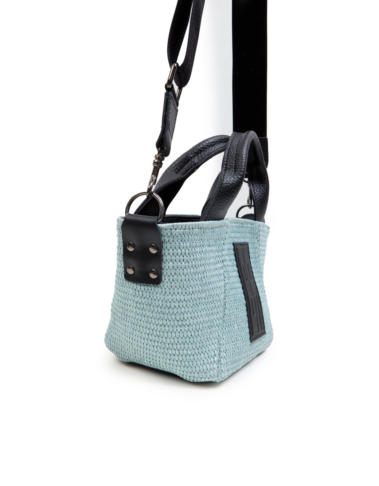 Elena Athanasiou Classy basket straw mint