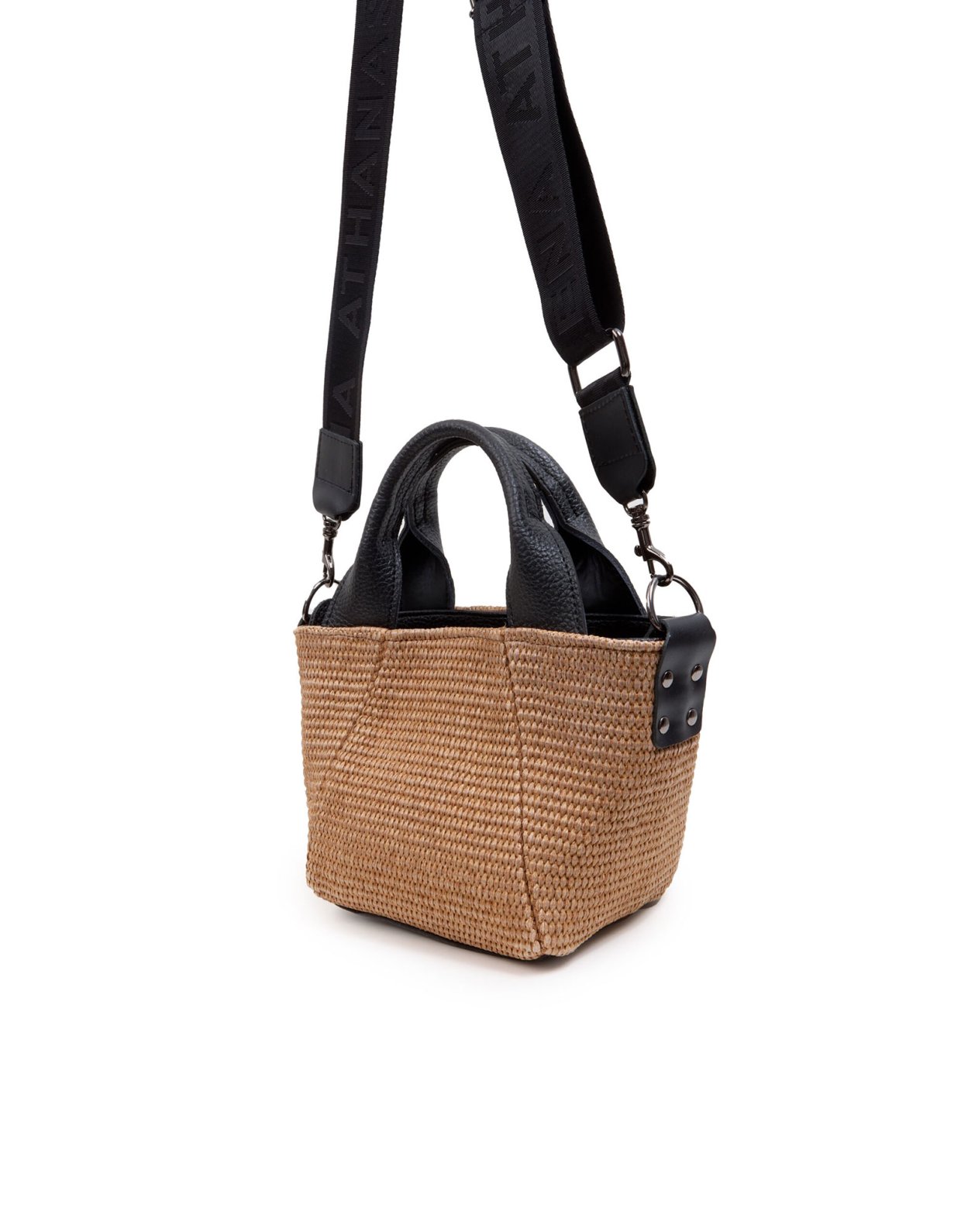 Elena Athanasiou Classy basket straw taupe