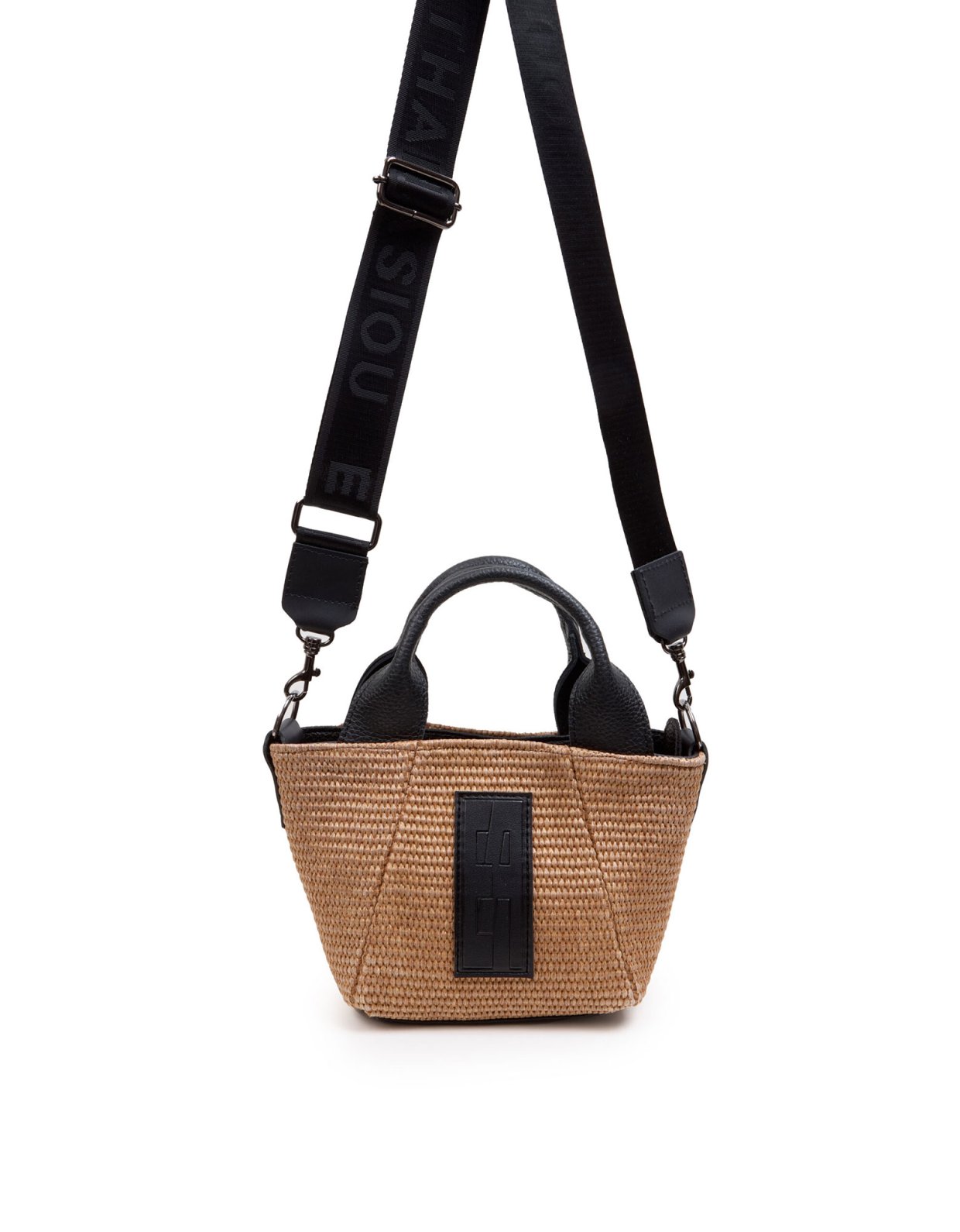 Elena Athanasiou Classy basket straw taupe