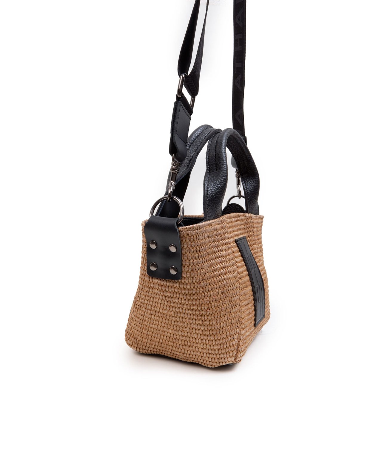 Elena Athanasiou Classy basket straw taupe