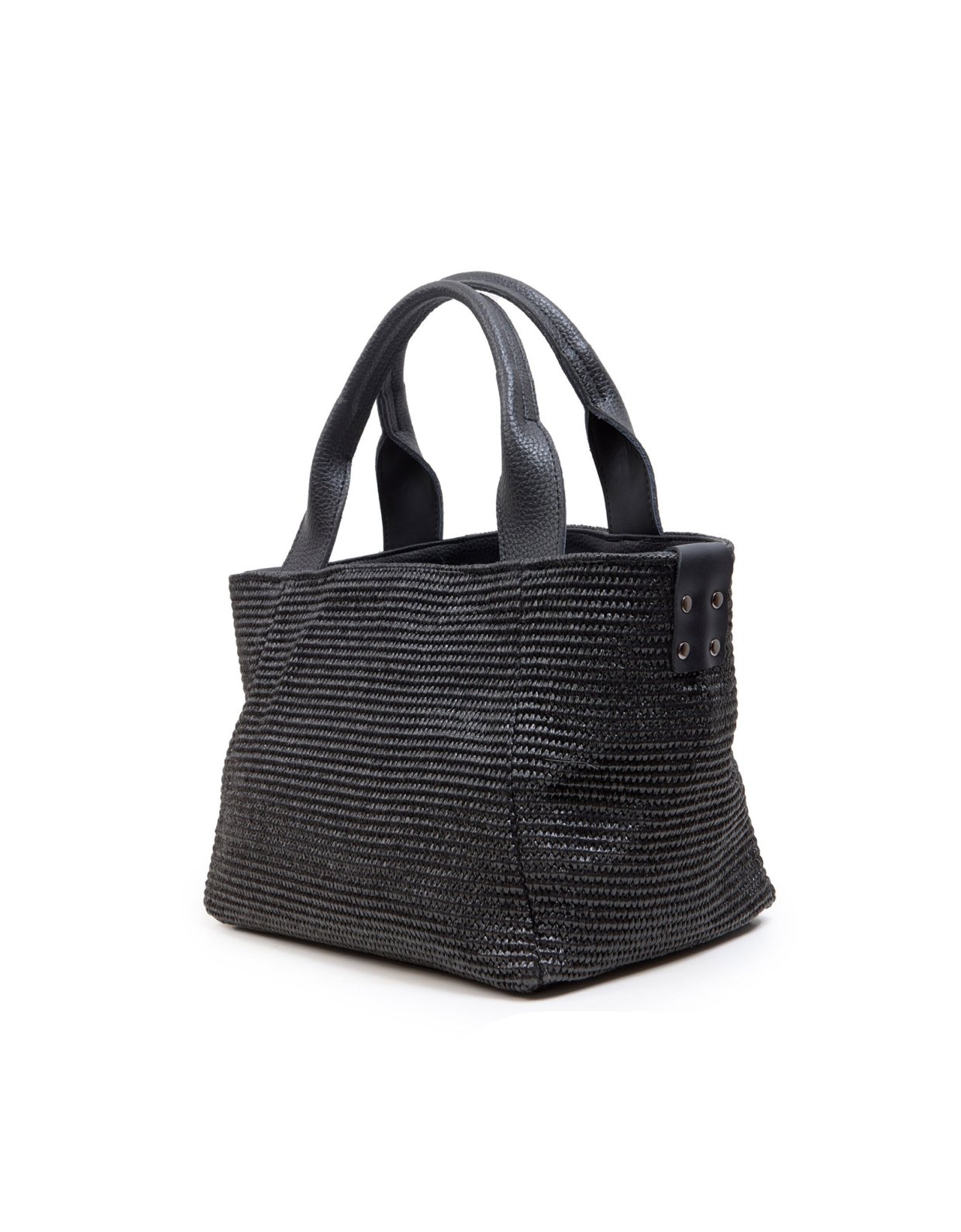 Elena Athanasiou Classy handbag medium straw black