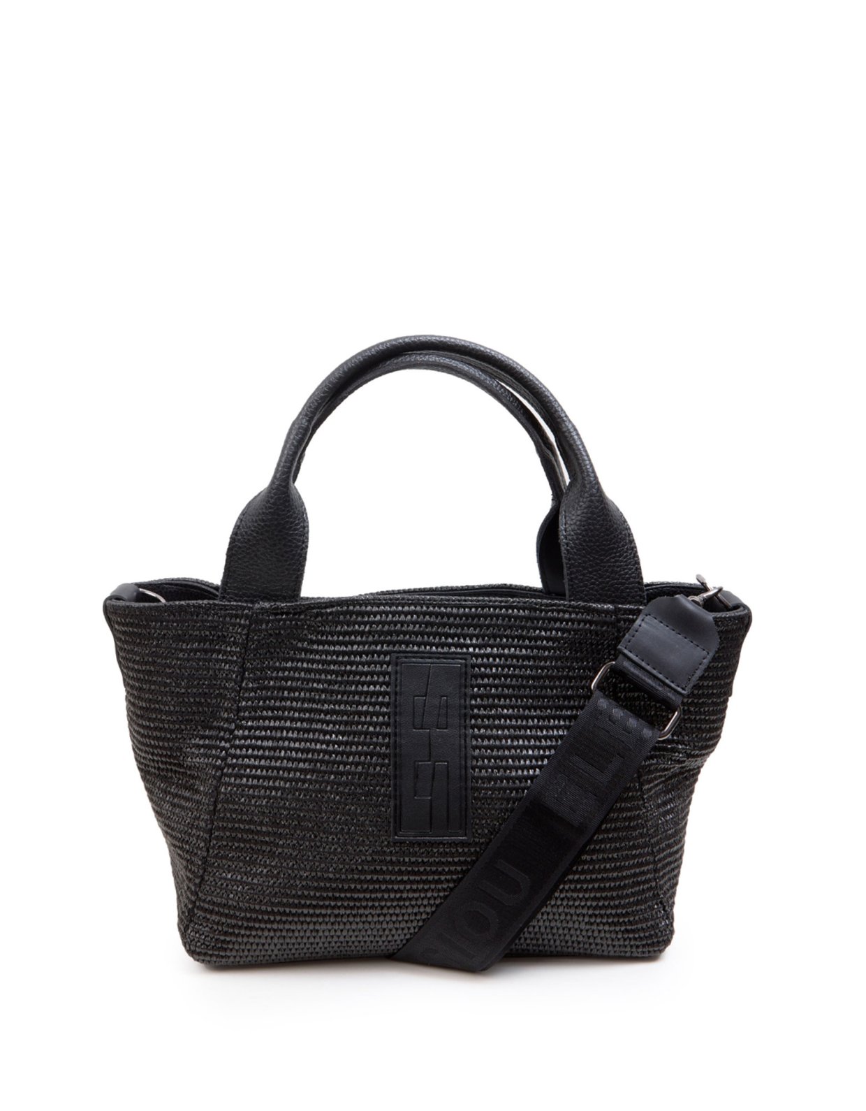 Elena Athanasiou Classy handbag medium straw black