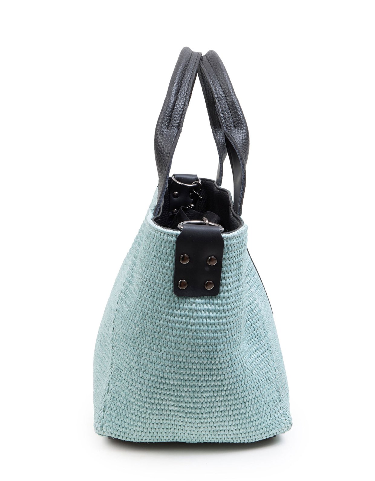 Elena Athanasiou Classy handbag medium straw mint