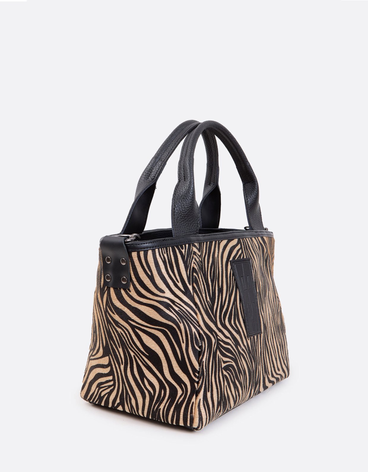 Elena Athanasiou Classy handbag medium zebra brown
