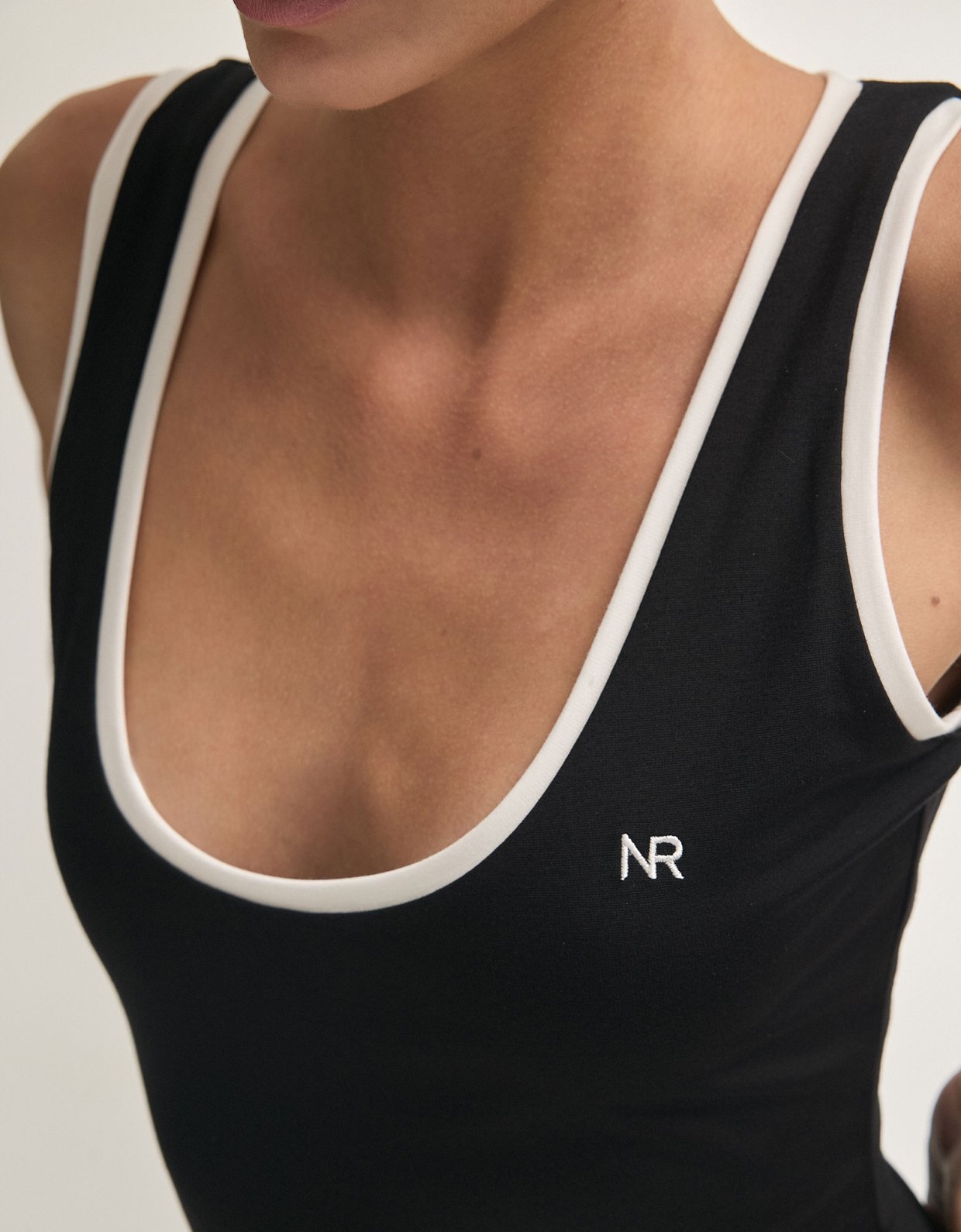 Nadia Rapti Claudia sleeveless bodysuit black