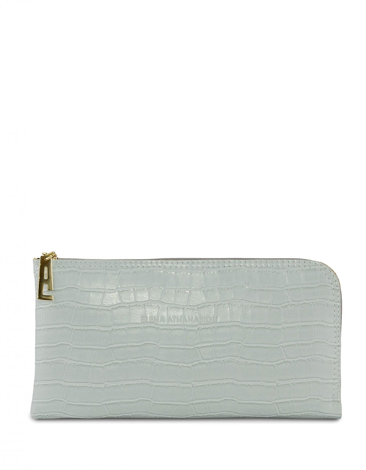 ice blue clutch bag