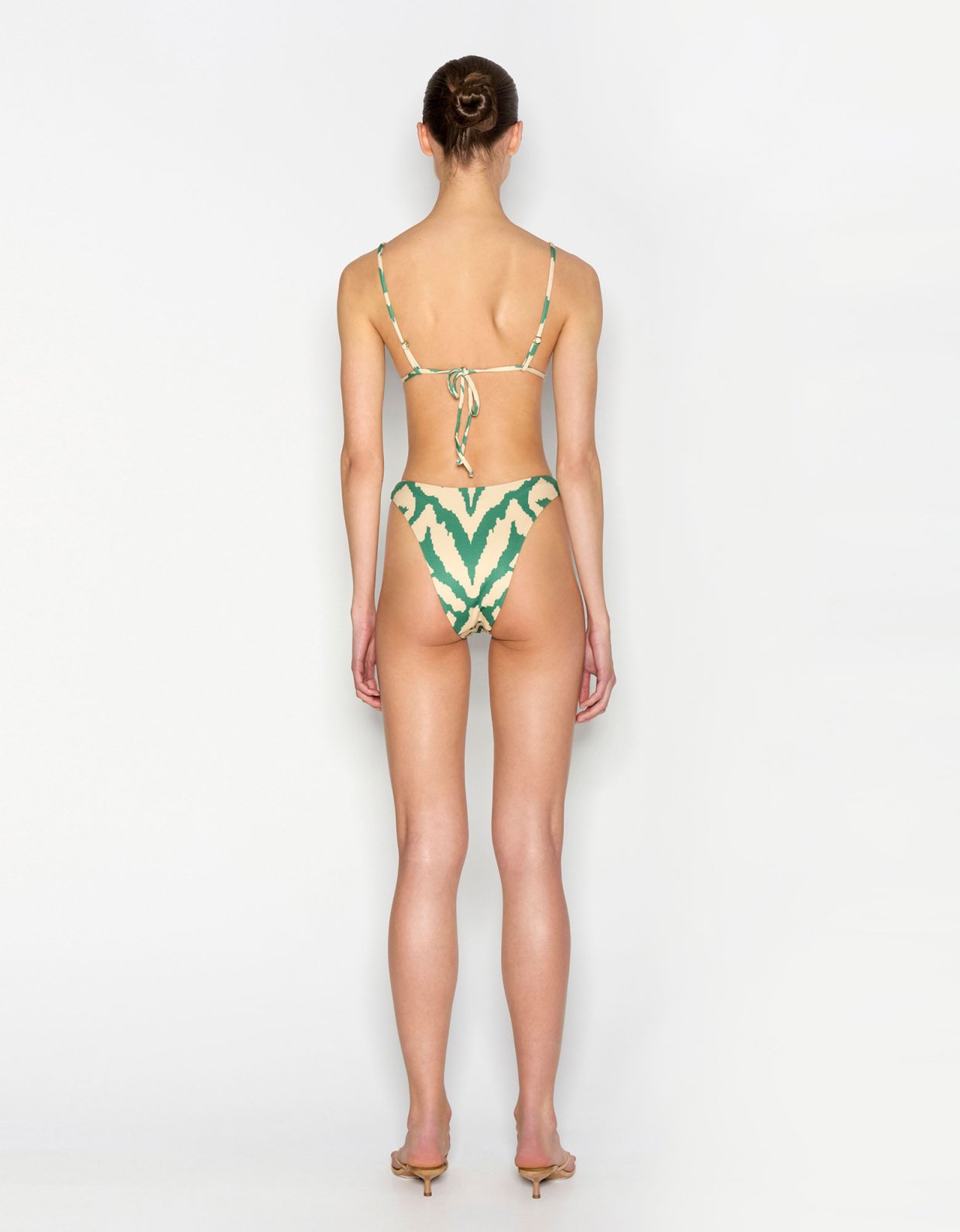 Nadia Rapti Coastline bikini printed green – off white