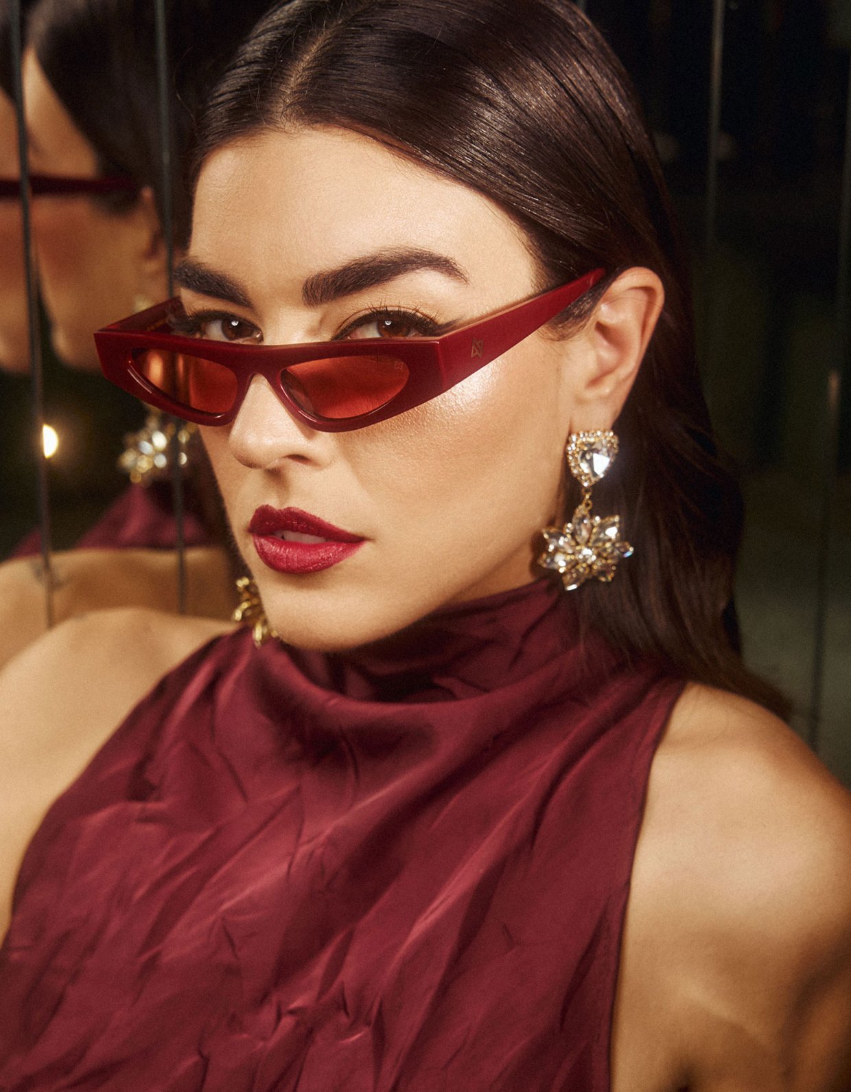 AV Sunglasses Colette dark red sunglasses