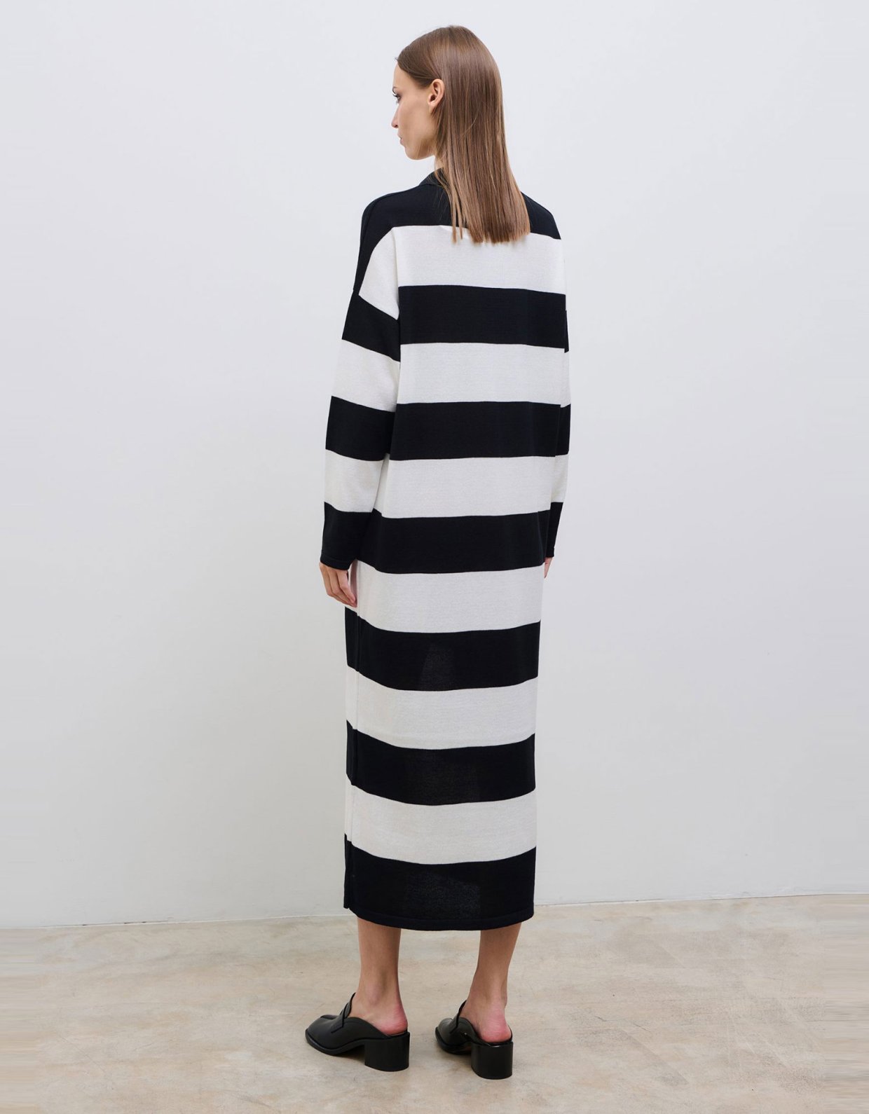 Combos Knitwear Black and ivory knit dress