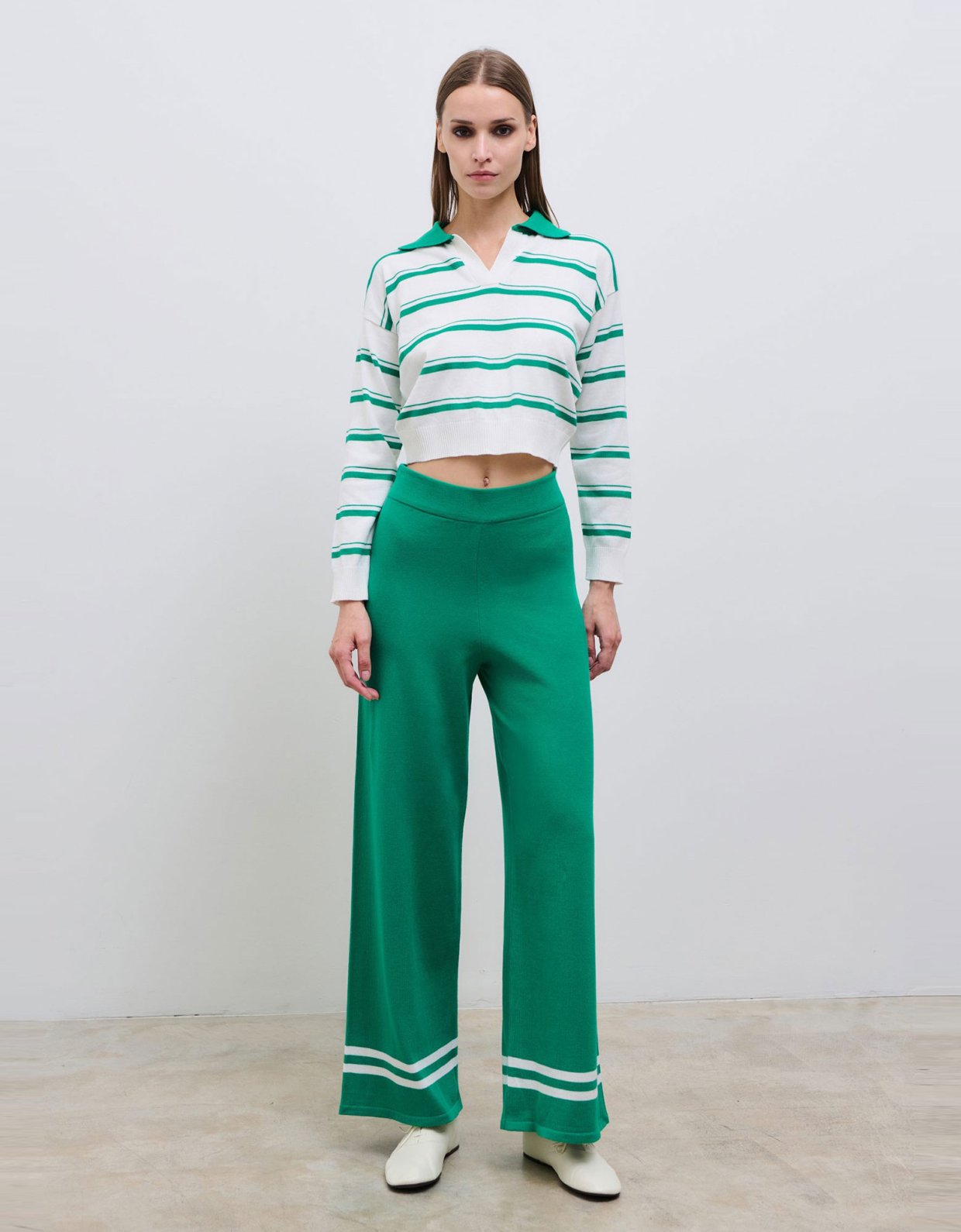 Combos Knitwear Capri knit polo