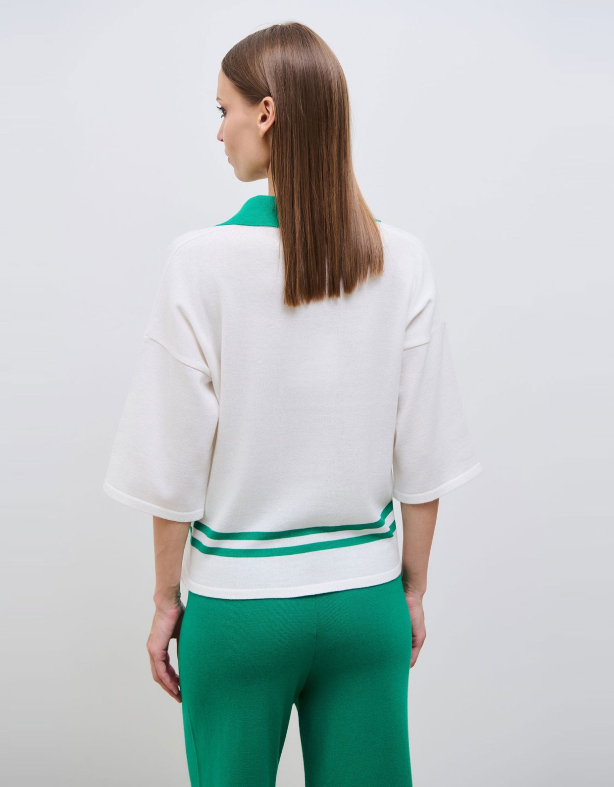 Combos Knitwear Emerald knit polo