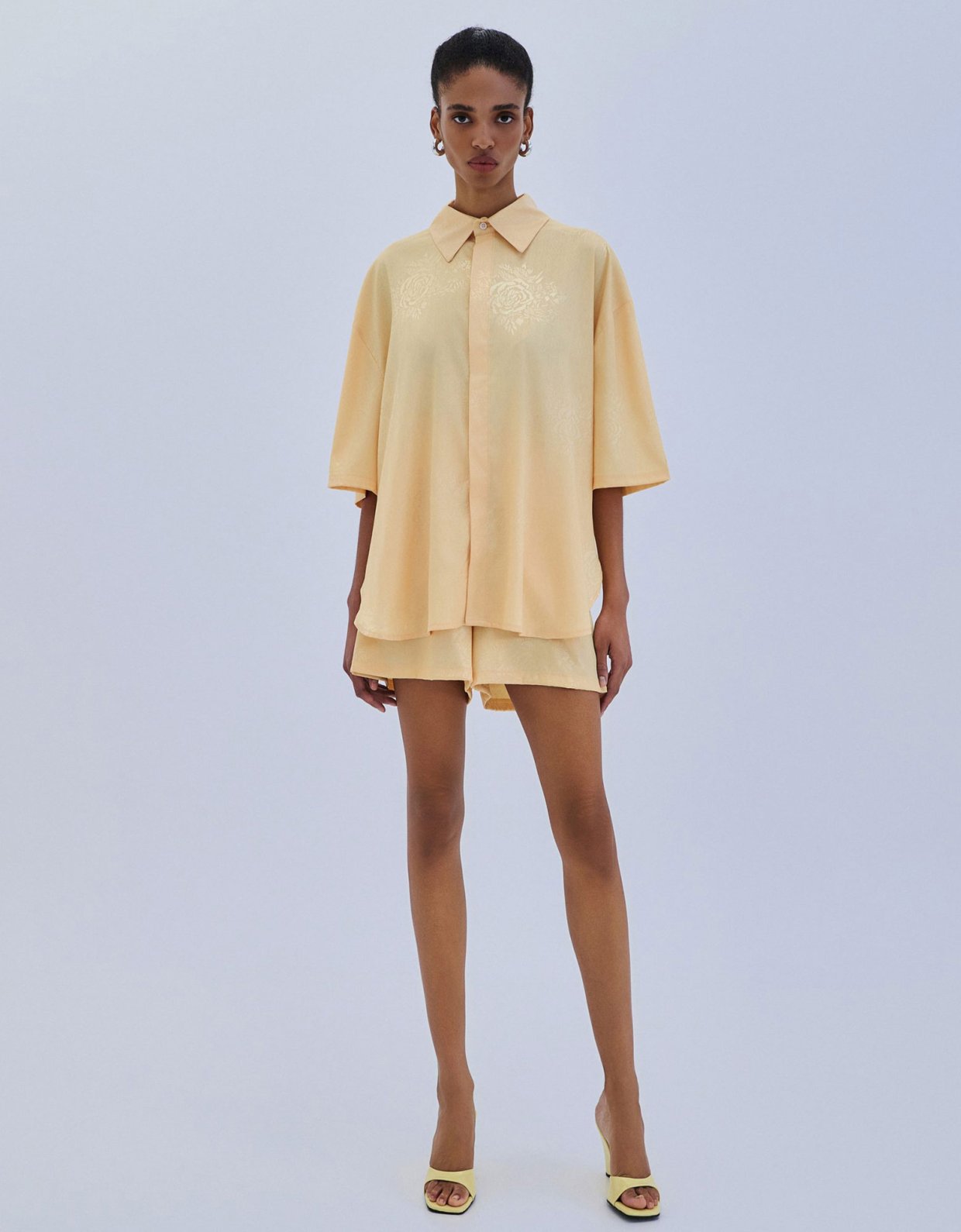 Combos Knitwear Jacquard shorts banana