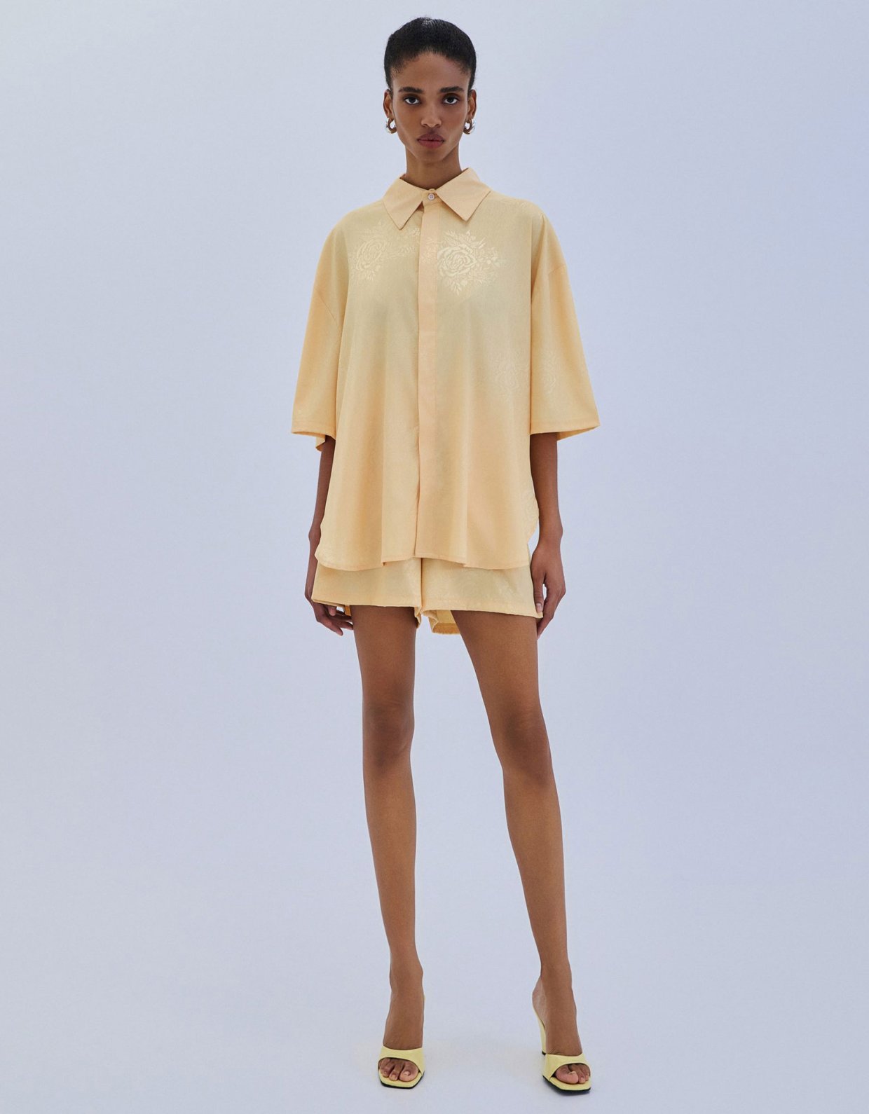 Combos Knitwear Jacquard shorts banana