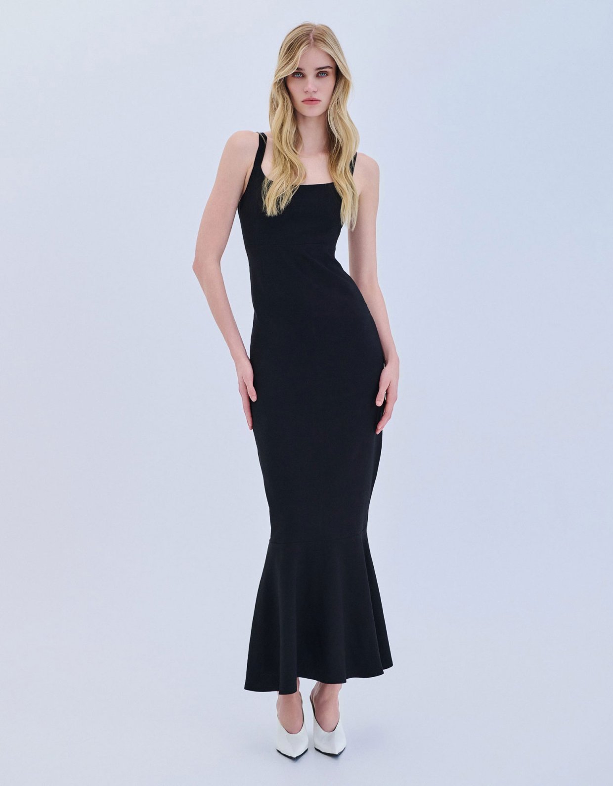 Combos Knitwear Maxi mermaid black dress