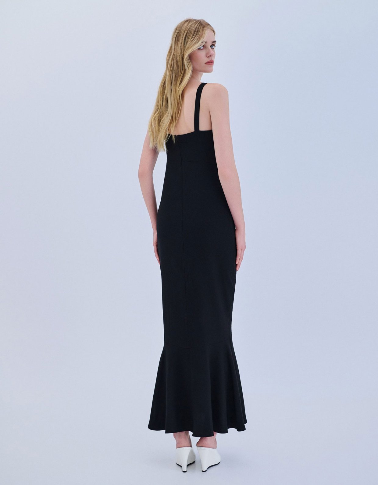 Combos Knitwear Maxi mermaid black dress