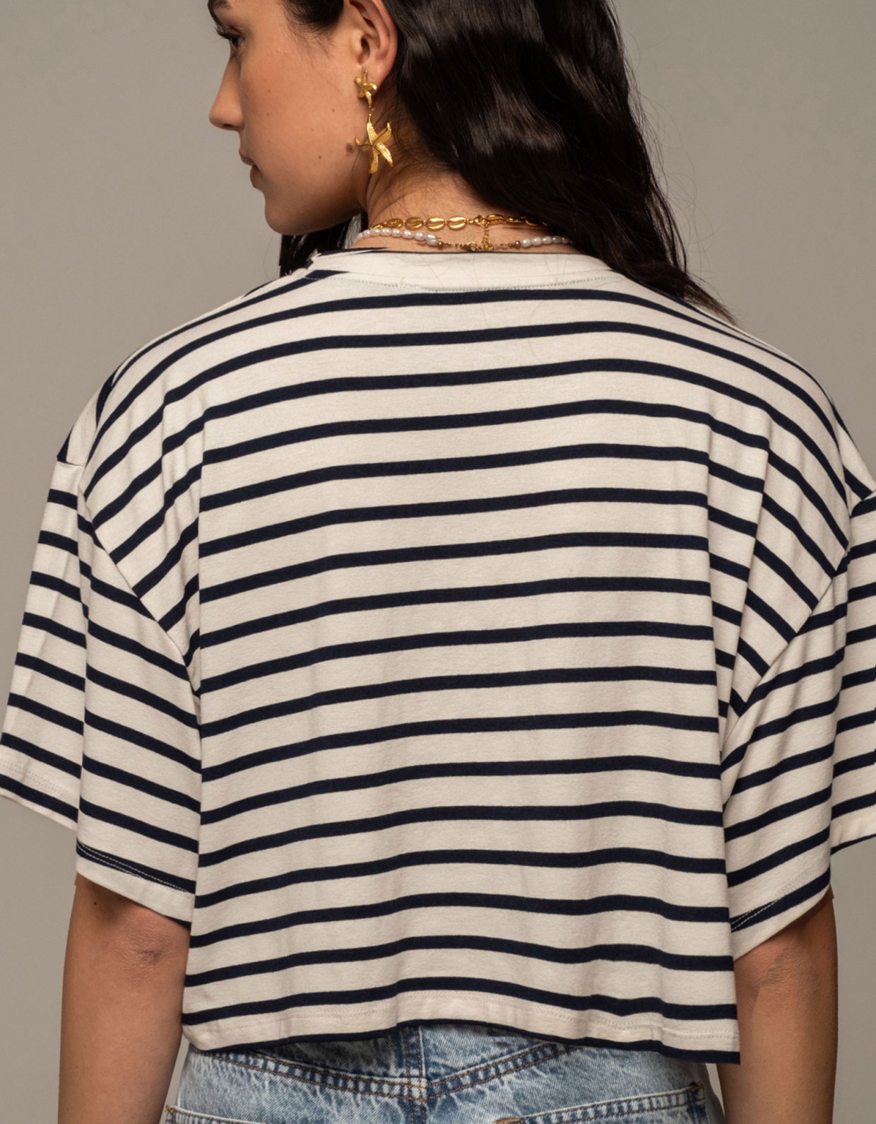 Peace and Chaos Cruise crop t-shirt