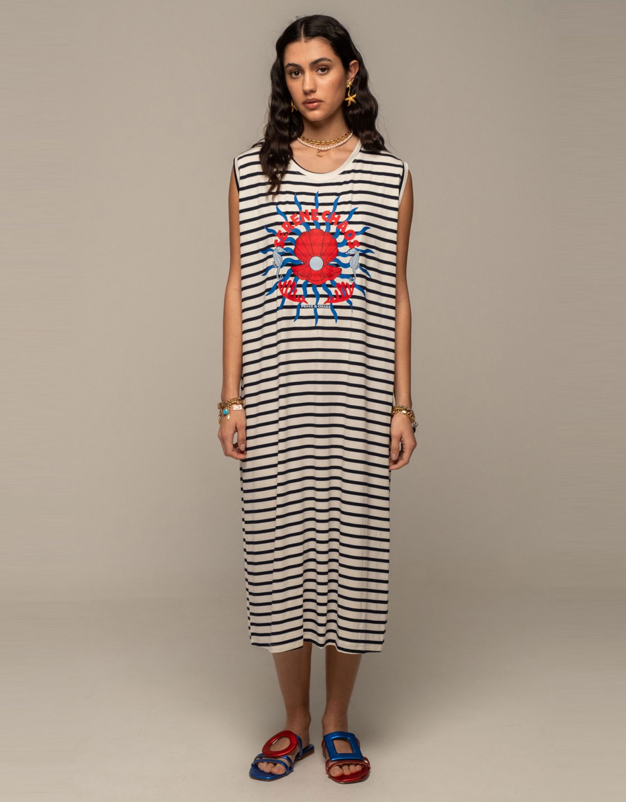 Peace and Chaos Cruise long dress