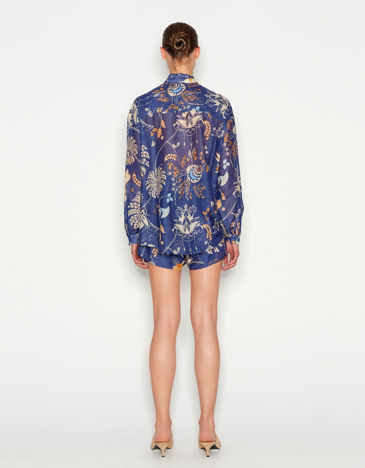 Nadia Rapti Cuban shirt blue