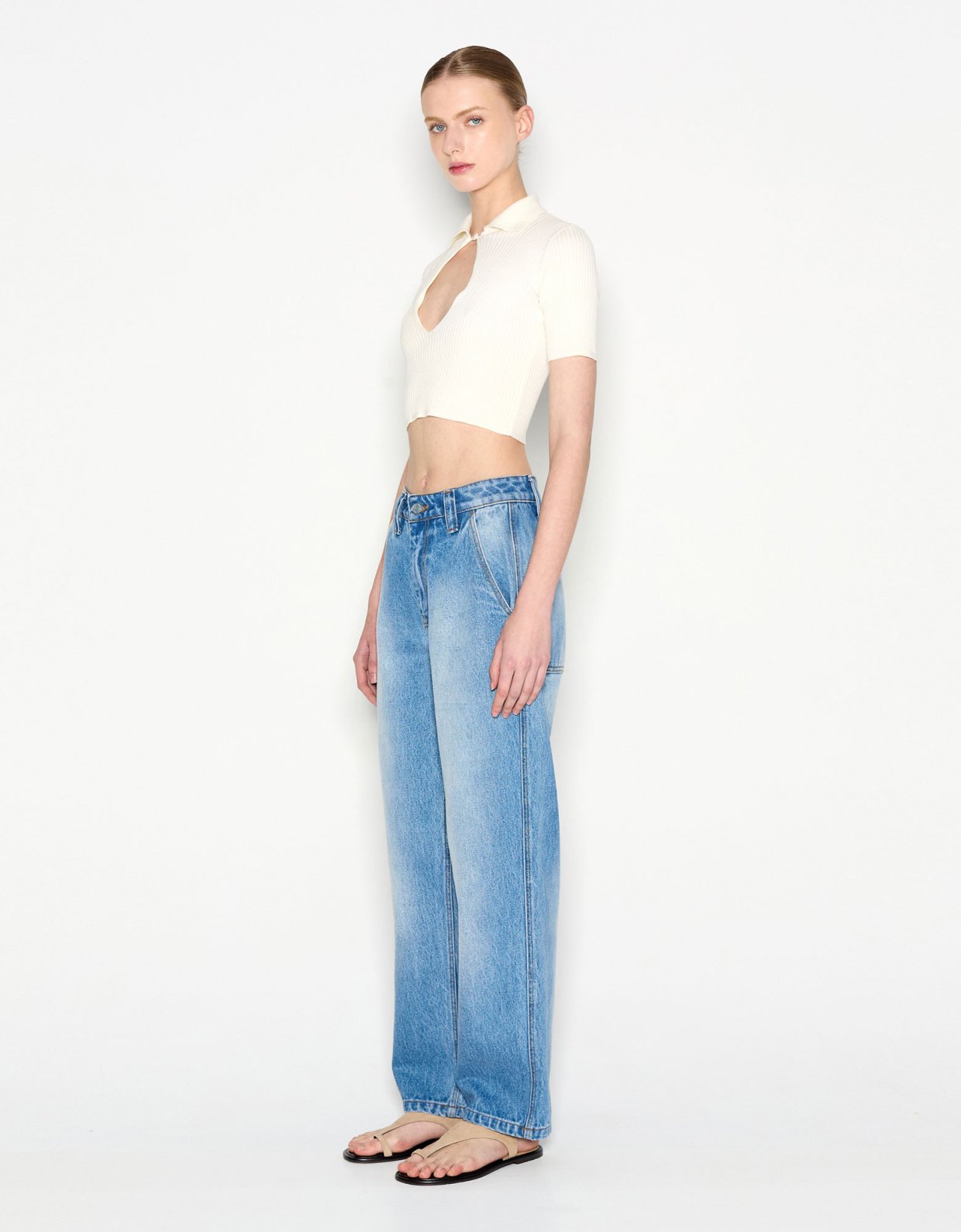 Nadia Rapti Daylight knitted top ecru