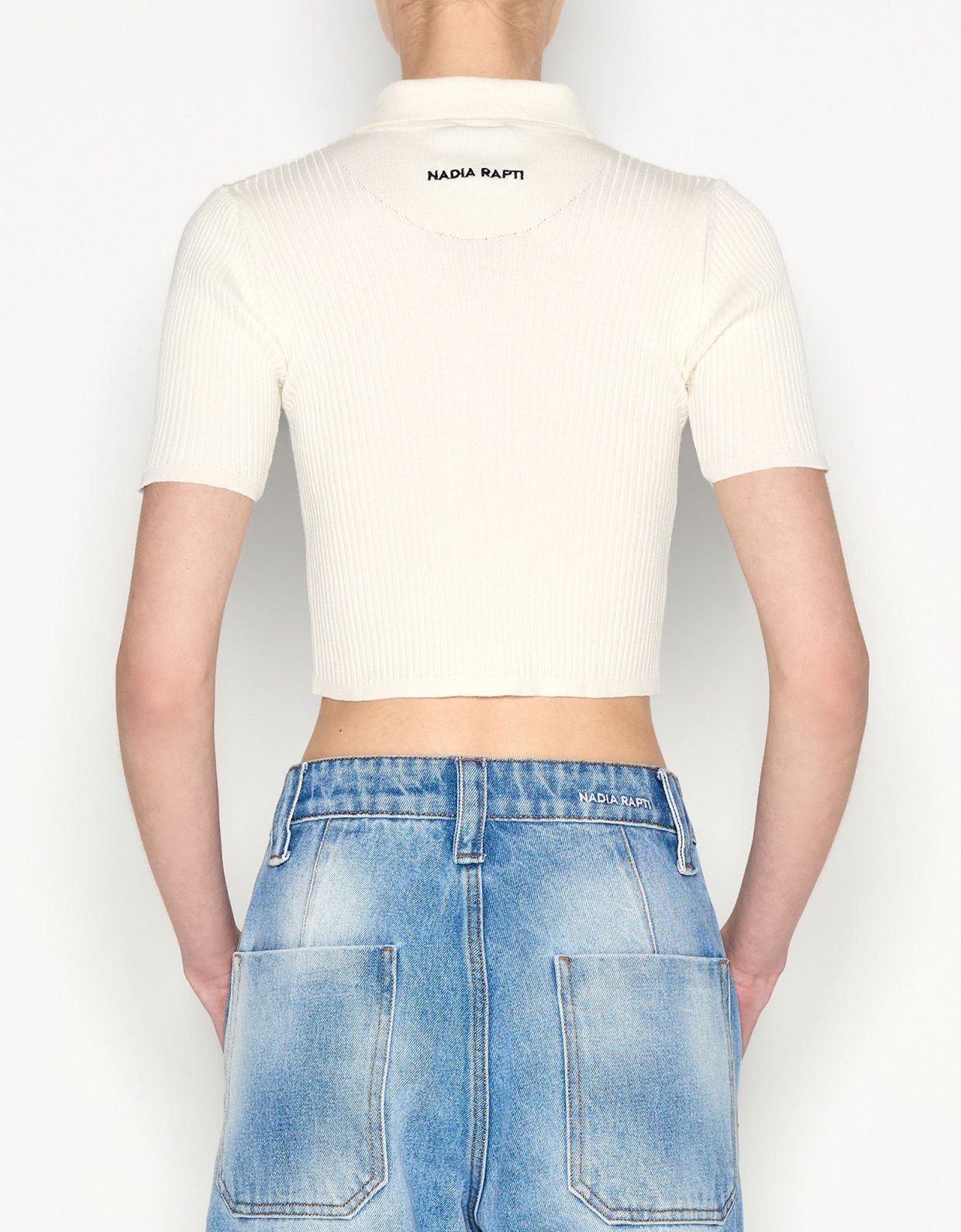 Nadia Rapti Daylight knitted top ecru