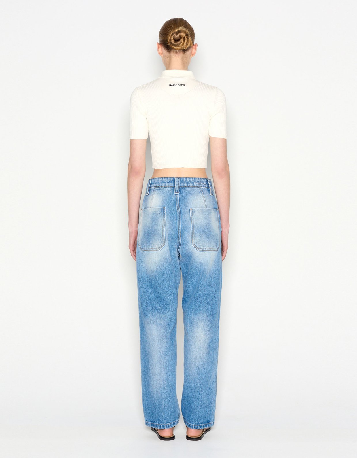 Nadia Rapti Daylight knitted top ecru