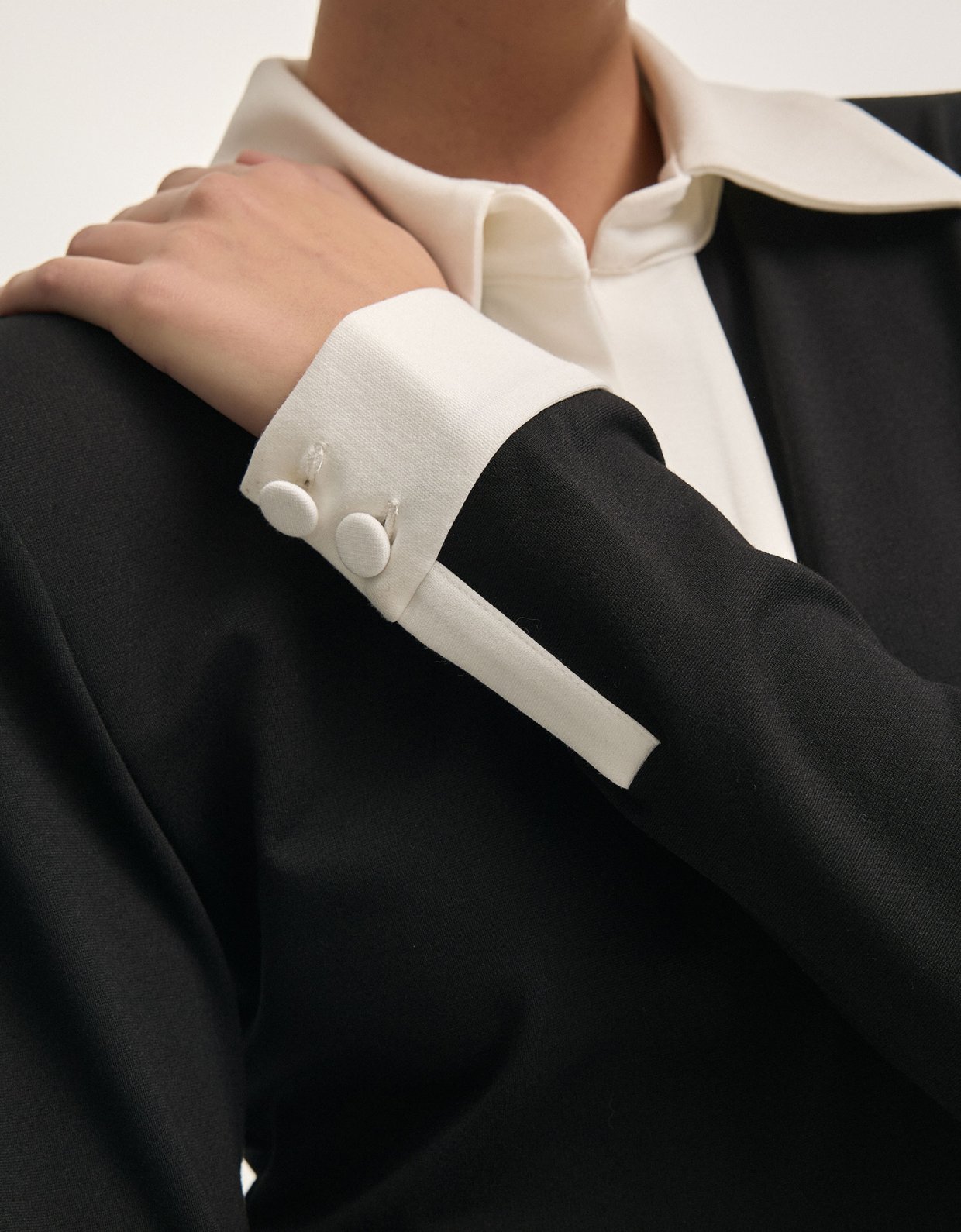 Nadia Rapti Deadline maxi dress black/white